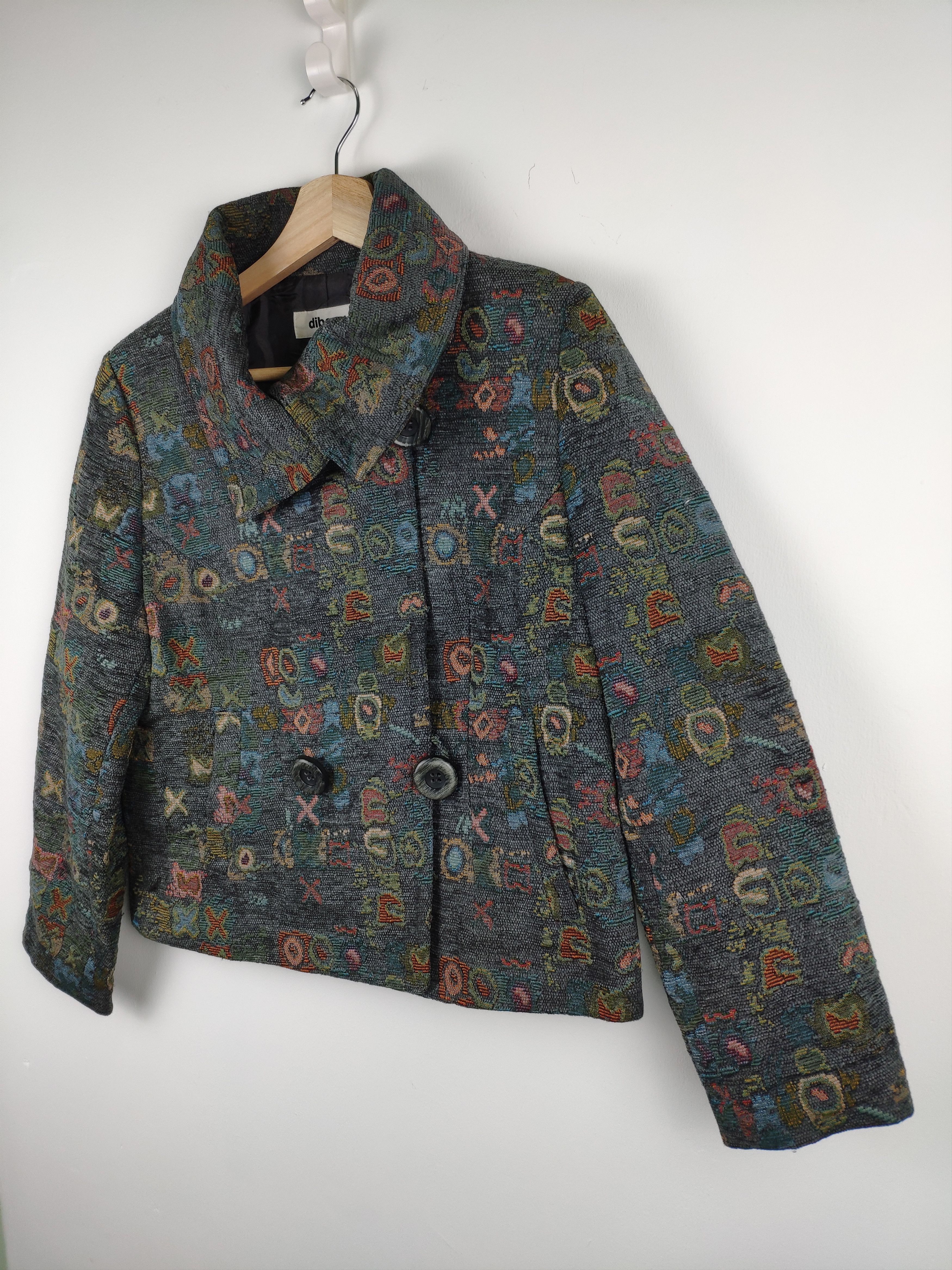 Designer × Japanese Brand × Vintage Vintage Cropped Peacoat Inspired Kapital Boro Style Size M / US 6-8 / IT 42-44 - 2 Thumbnail
