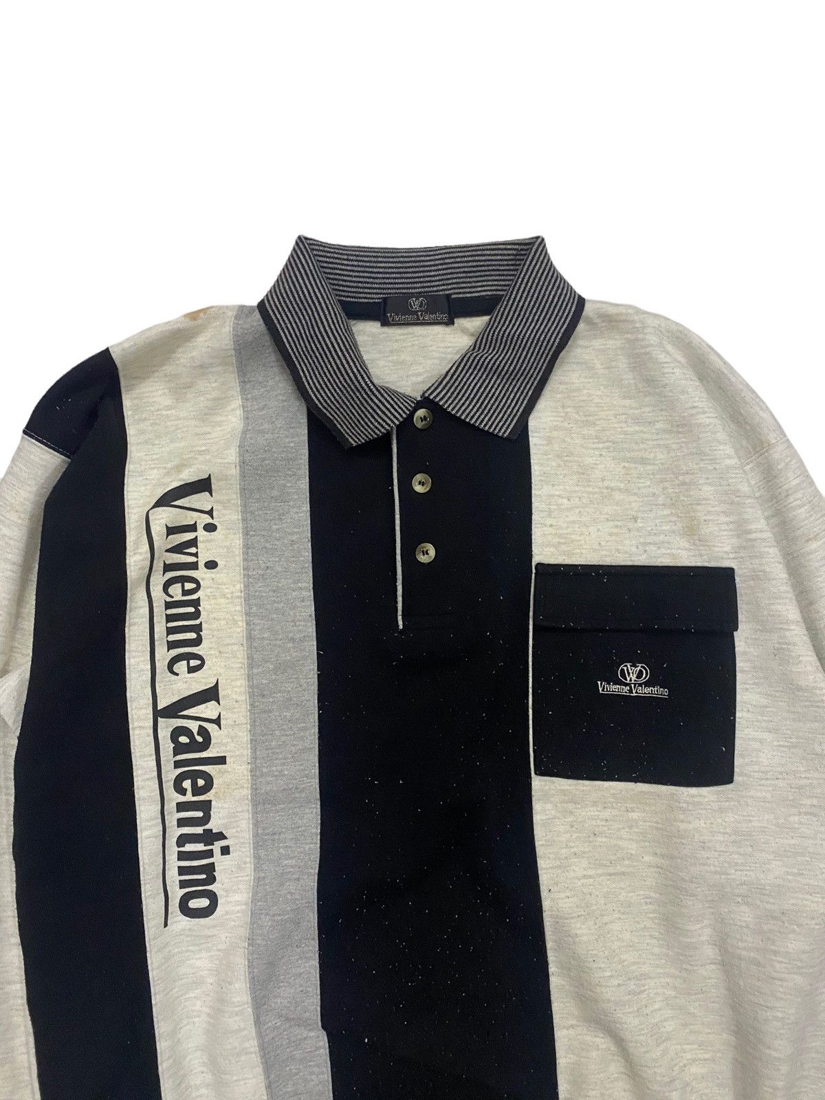 Beauty Beast × Valentino × Vintage Vivienne Valentino Tricolour Sweatshirt Size US L / EU 52-54 / 3 - 4 Thumbnail