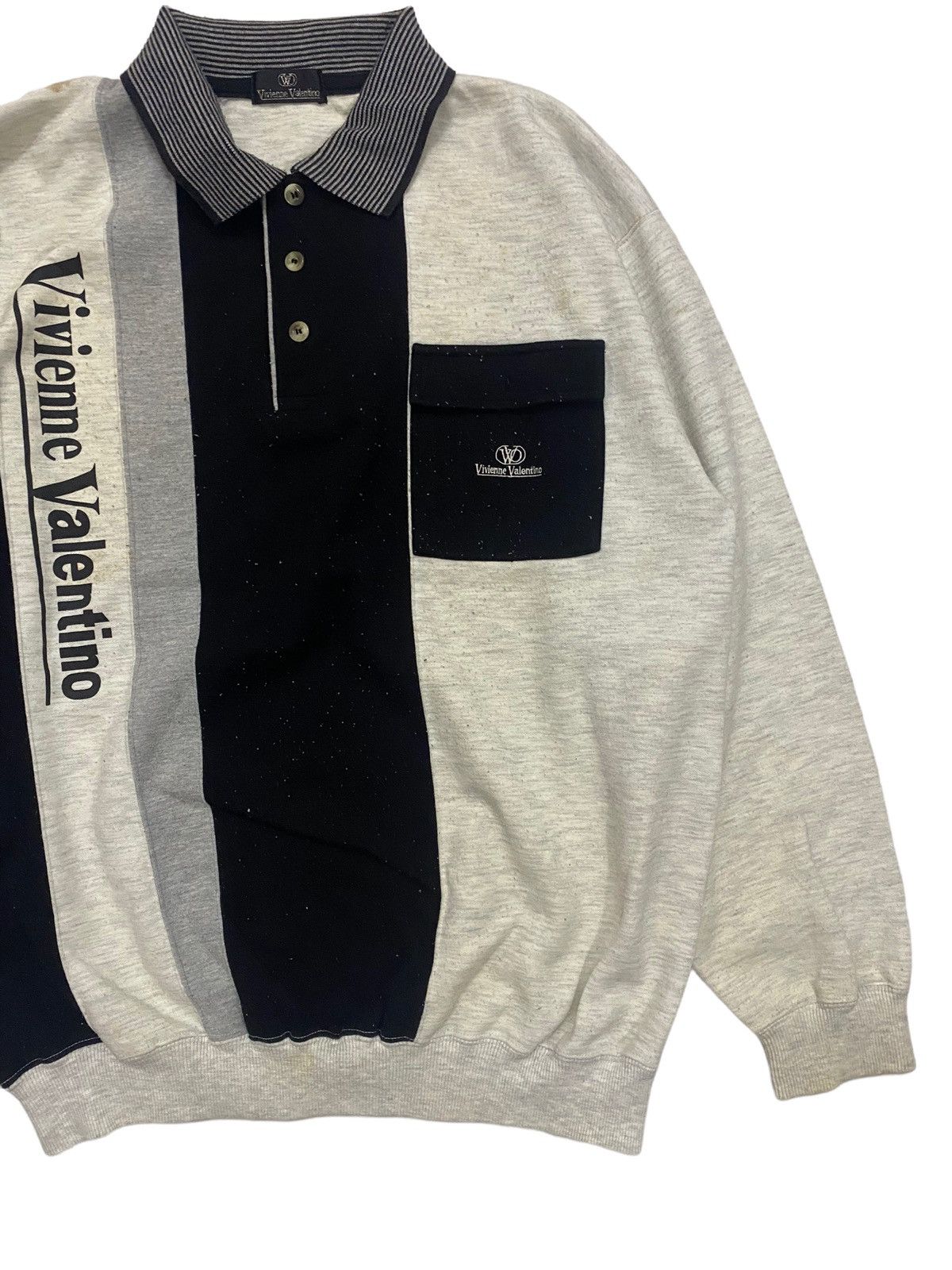 Beauty Beast × Valentino × Vintage Vivienne Valentino Tricolour Sweatshirt Size US L / EU 52-54 / 3 - 3 Thumbnail