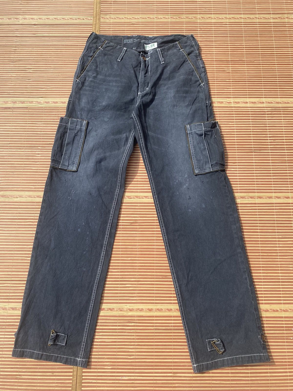 Image of Distressed Denim x Edwin Vintage Distressed Edwin Multipocket Pant in Black, Men's (Size 31)