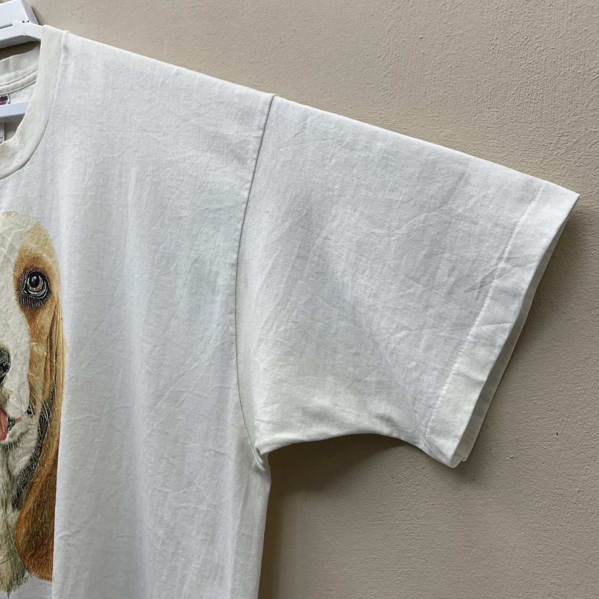 Vintage Vintage 90s T-Shirt Face Dog T-Shirt Like The Mountain Size US XXL / EU 58 / 5 - 3 Thumbnail