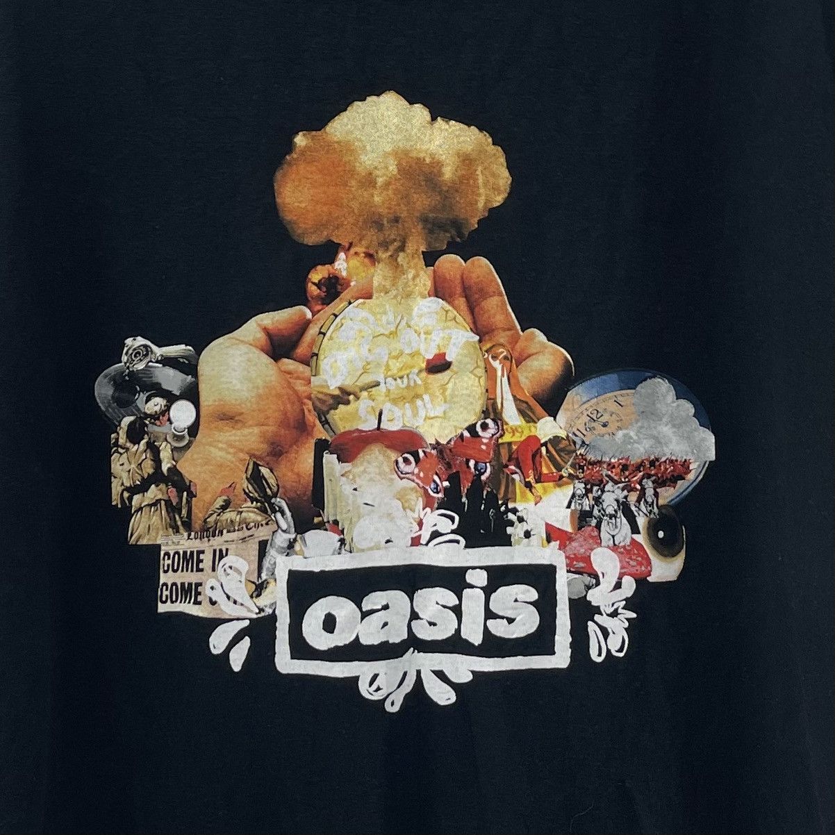 Band Tees Oasis Vintage 90s T-Shirt Dig Out Your Soul Nice Sun Faded Size US L / EU 52-54 / 3 - 2 Thumbnail