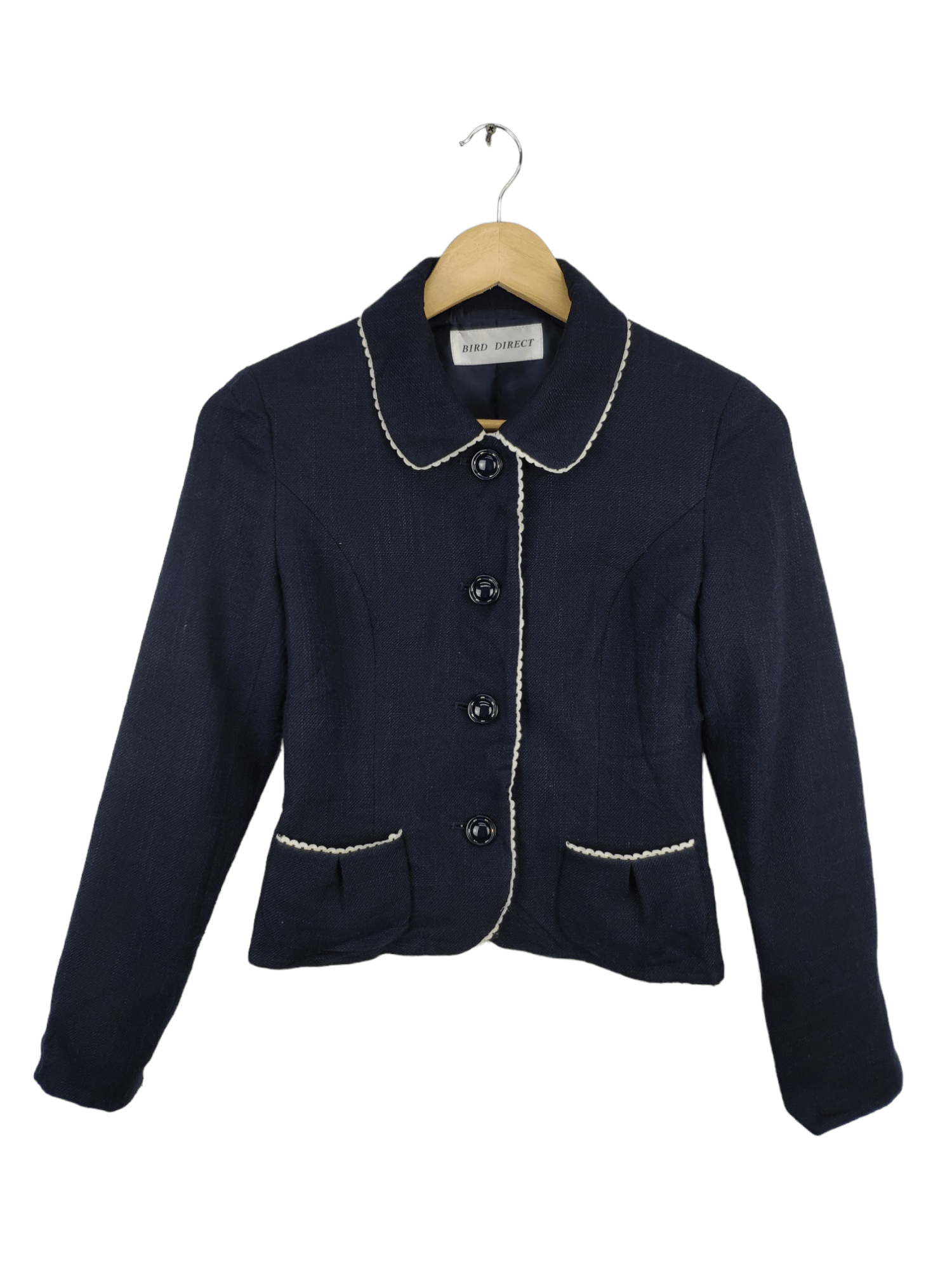 Designer × Japanese Brand Vintage Cropped Tweed Cardigan Chanel Style by Bird Direct Size XS / US 0-2 / IT 36-38 - 1 Thumbnail
