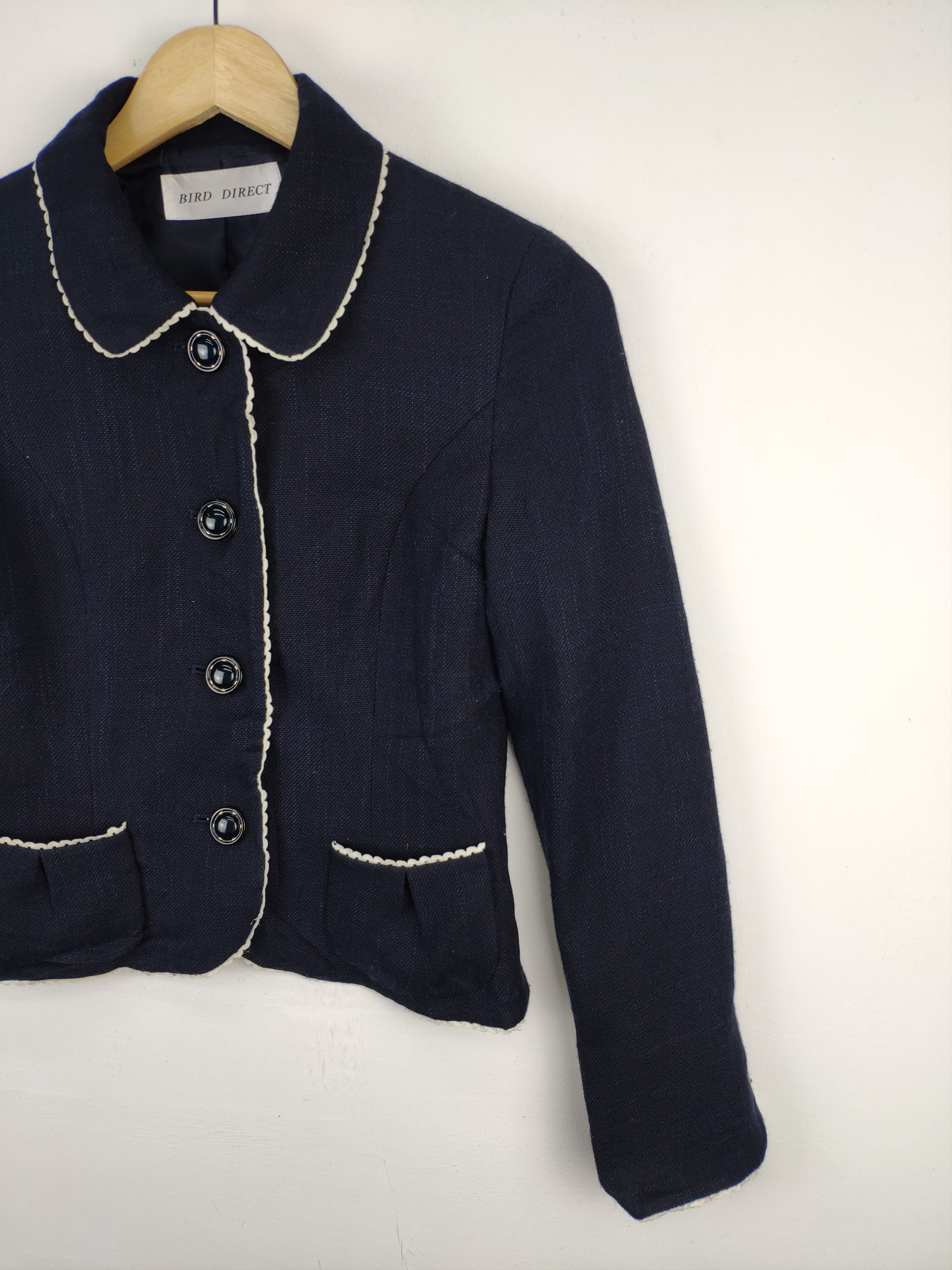 Designer × Japanese Brand Vintage Cropped Tweed Cardigan Chanel Style by Bird Direct Size XS / US 0-2 / IT 36-38 - 6 Thumbnail