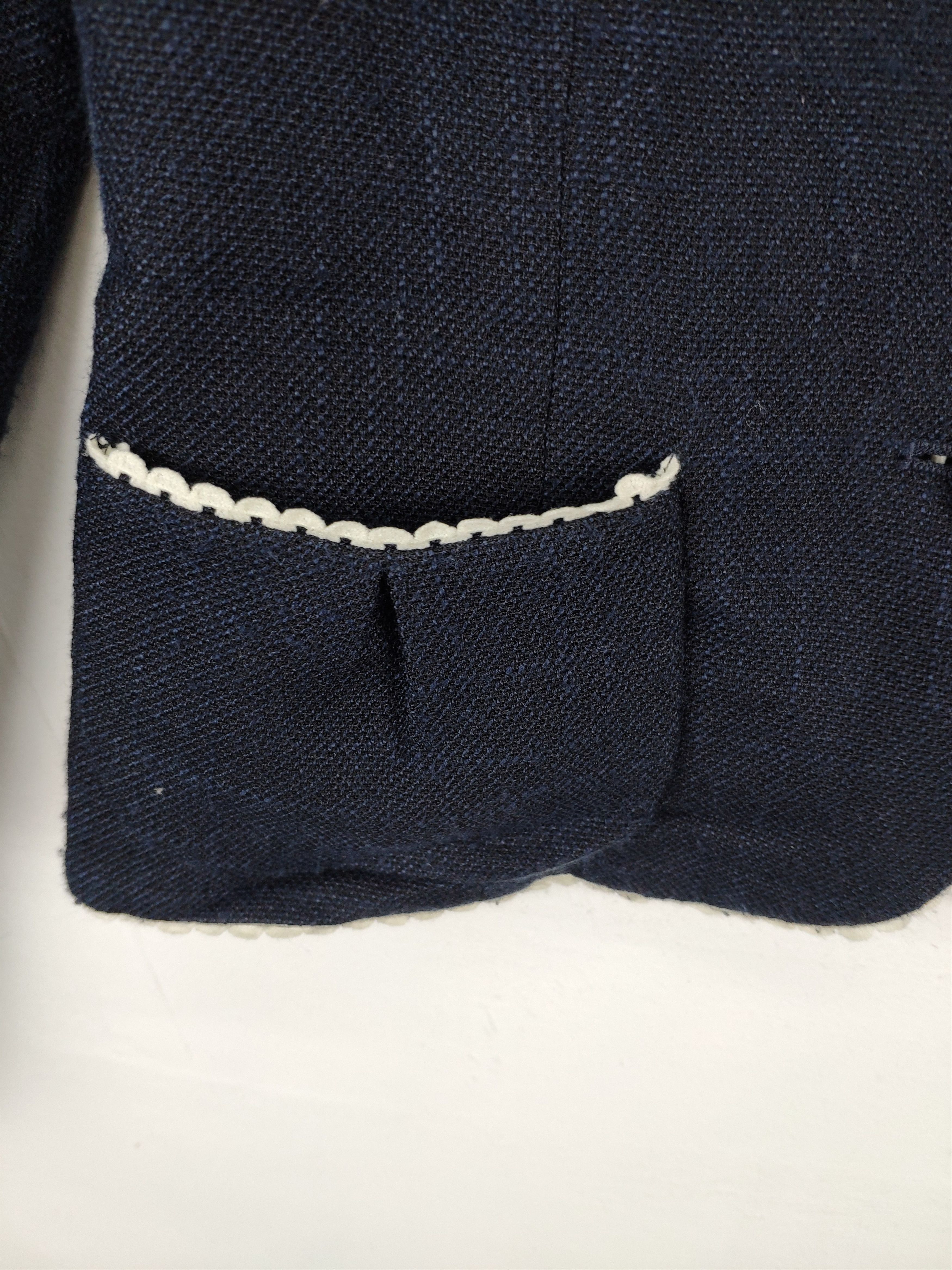 Designer × Japanese Brand Vintage Cropped Tweed Cardigan Chanel Style by Bird Direct Size XS / US 0-2 / IT 36-38 - 11 Thumbnail