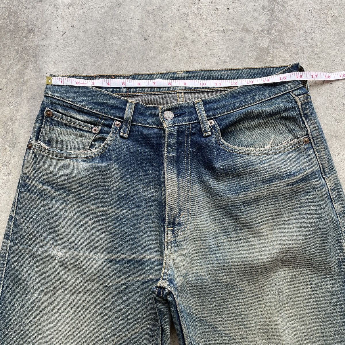Levi's Vintage Clothing W32🔥 Vintage Levi’s 502 Distressed Denim Jeans Pants Faded Size US 32 / EU 48 - 7 Thumbnail