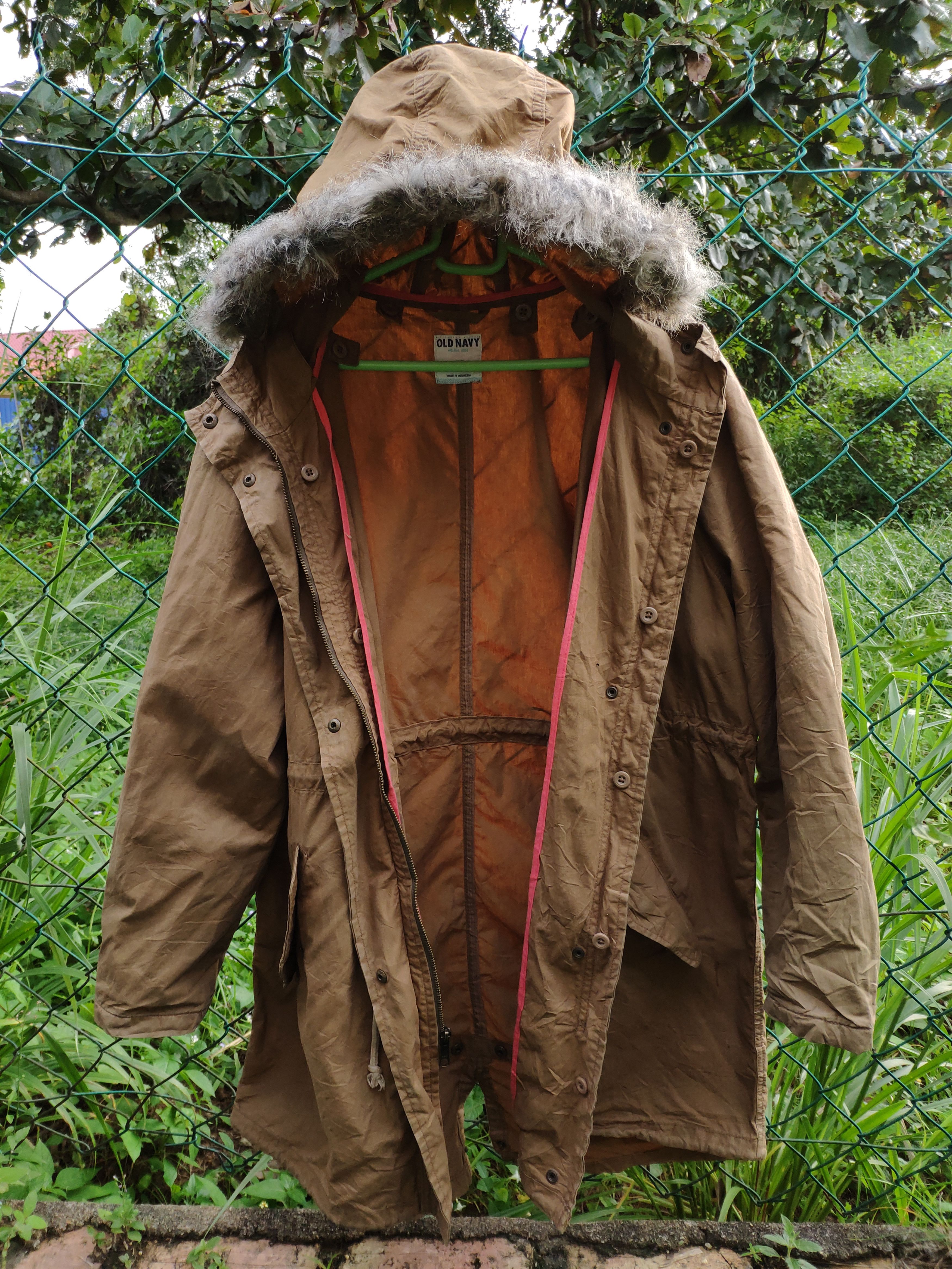 Japanese Brand × Vintage Vintage Alpha Industries Style Hoodie Parka by Old Navy Size US L / EU 52-54 / 3 - 3 Thumbnail