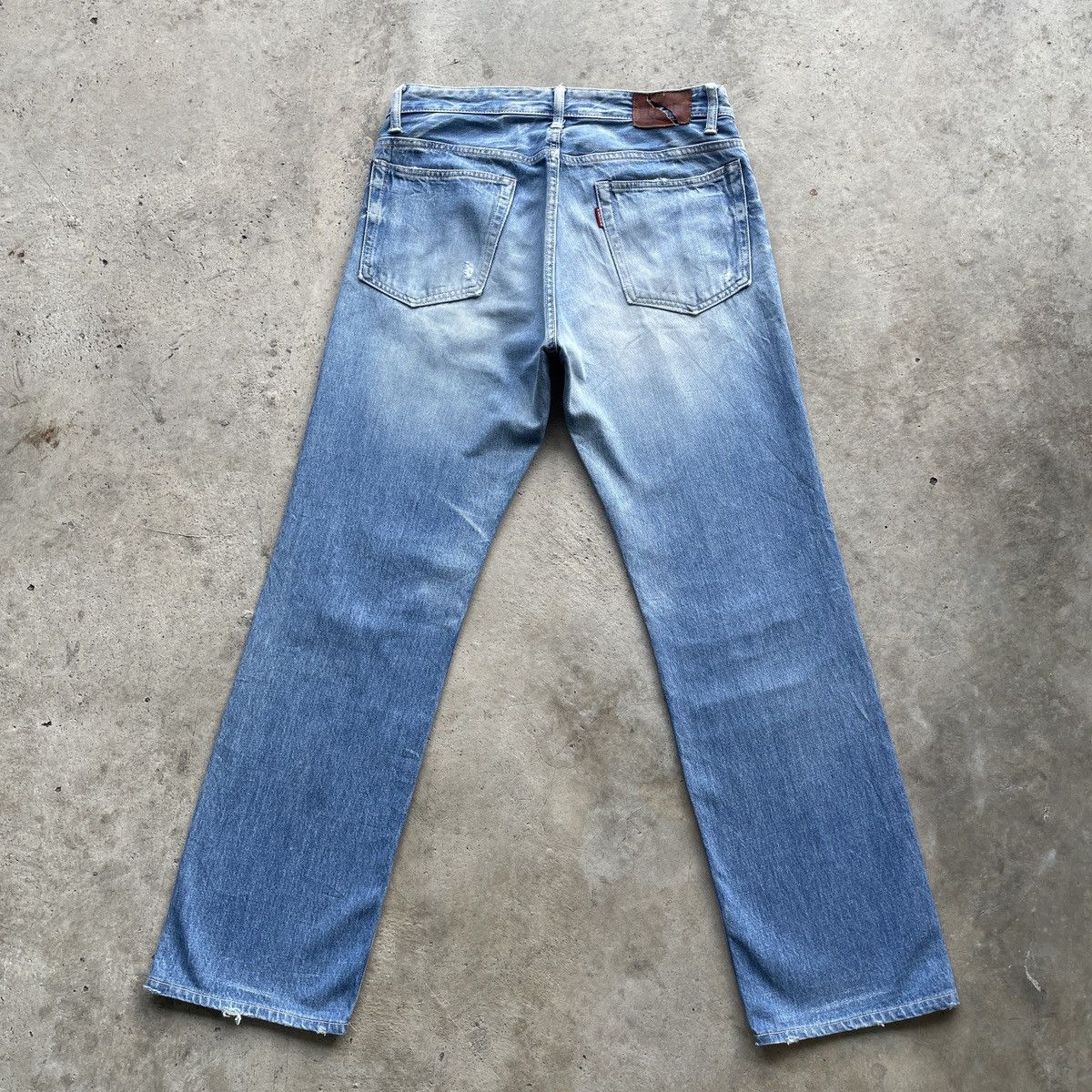 HOLLYWOOD RANCH MARKET × Jean × Vintage W33🔥 Vintage Iron HR Market Faded Denim Jeans Pants Rare Size US 33 - 15 Thumbnail