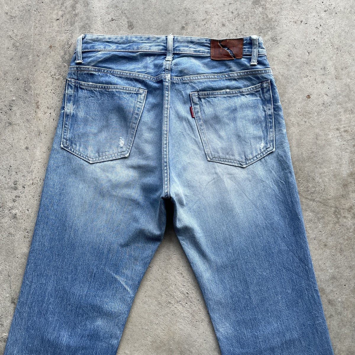 HOLLYWOOD RANCH MARKET × Jean × Vintage W33🔥 Vintage Iron HR Market Faded Denim Jeans Pants Rare Size US 33 - 13 Thumbnail