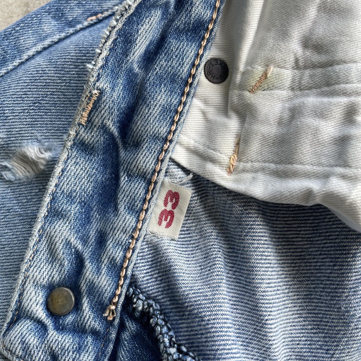 HOLLYWOOD RANCH MARKET × Jean × Vintage W33🔥 Vintage Iron HR Market Faded Denim Jeans Pants Rare Size US 33 - 8 Thumbnail