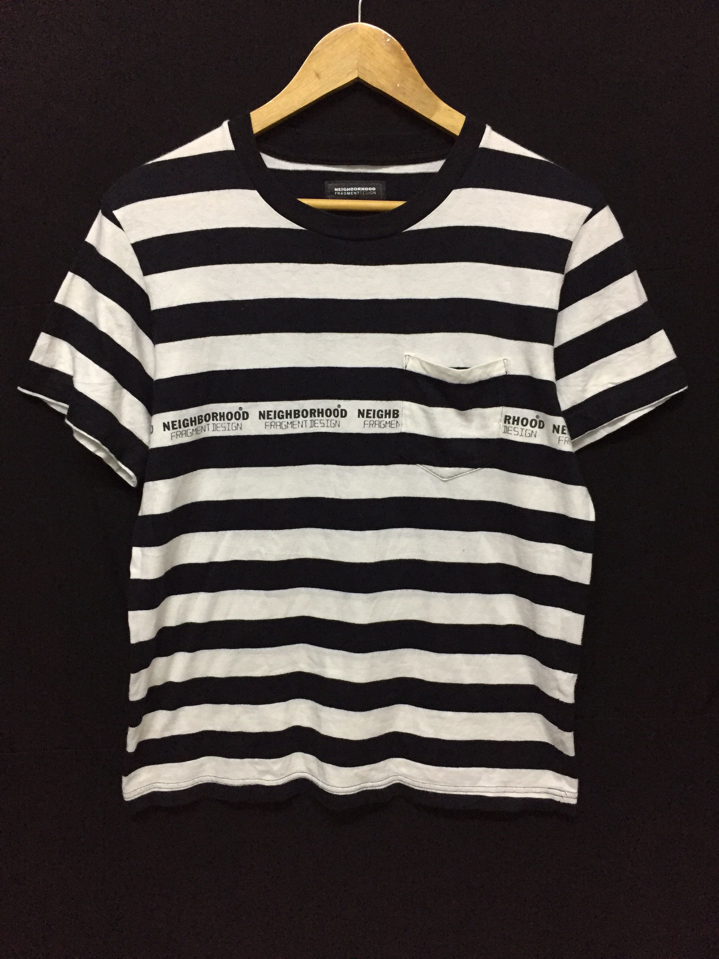 Fragment Design × Japanese Brand × Neighborhood AW14 NHBH X Fragment design border pocket tee Size US M / EU 48-50 / 2 - 3 Thumbnail