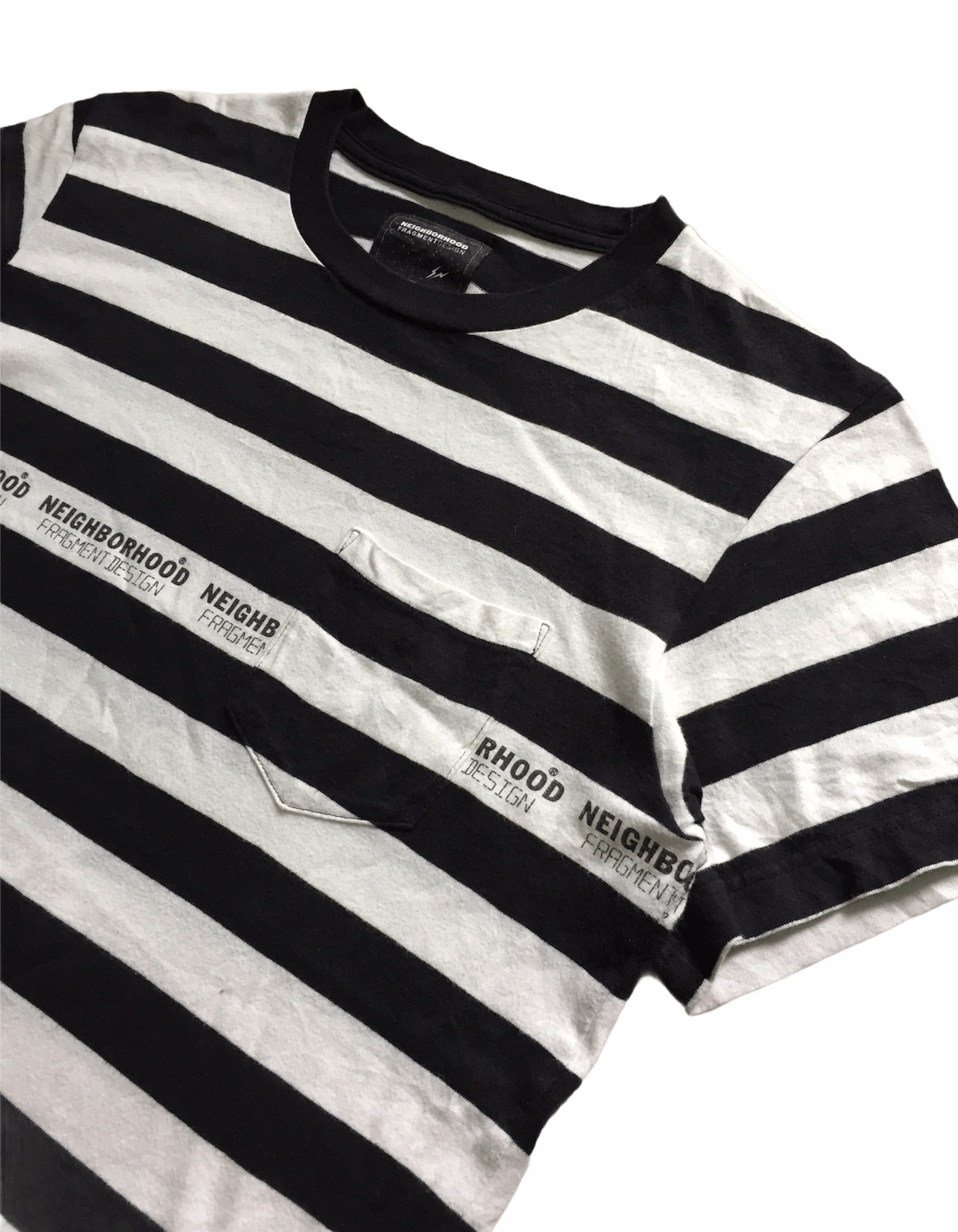 Fragment Design × Japanese Brand × Neighborhood AW14 NHBH X Fragment design border pocket tee Size US M / EU 48-50 / 2 - 2 Thumbnail