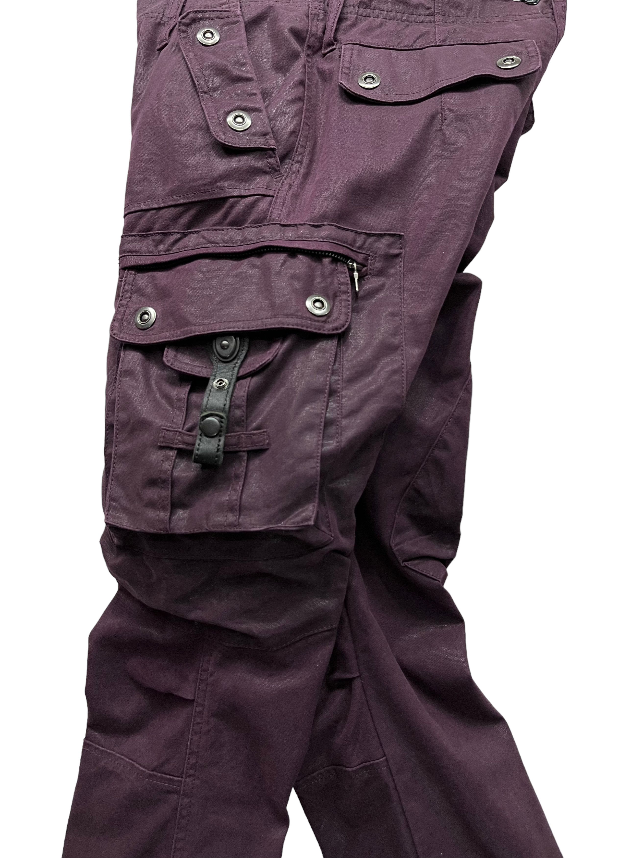 Tornado Mart 🔥90’s TORNADO MART Waxed Cotton Bondage Pocket Cargo Flared Size US 31 - 3 Thumbnail