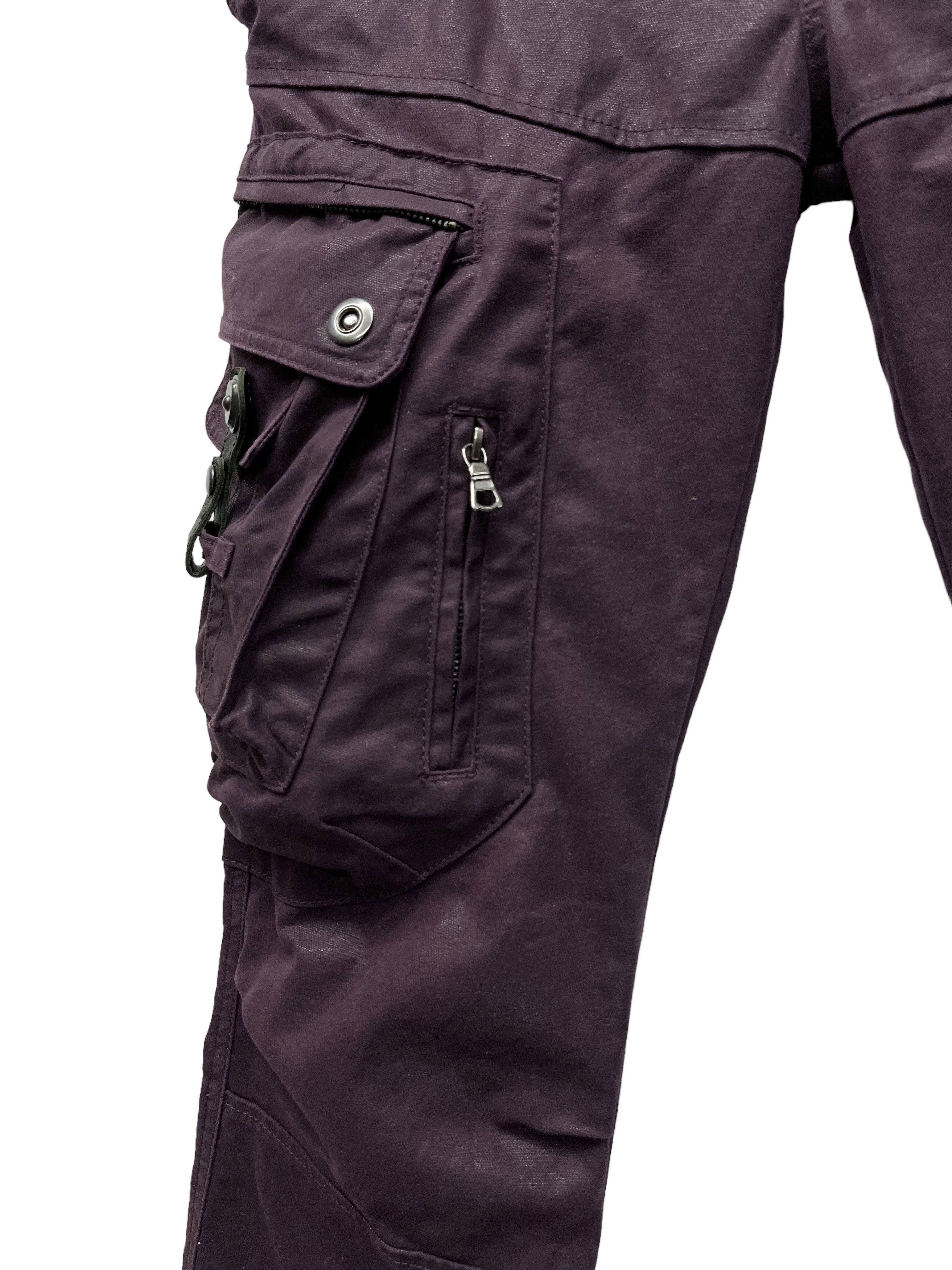 Tornado Mart 🔥90’s TORNADO MART Waxed Cotton Bondage Pocket Cargo Flared Size US 31 - 5 Thumbnail