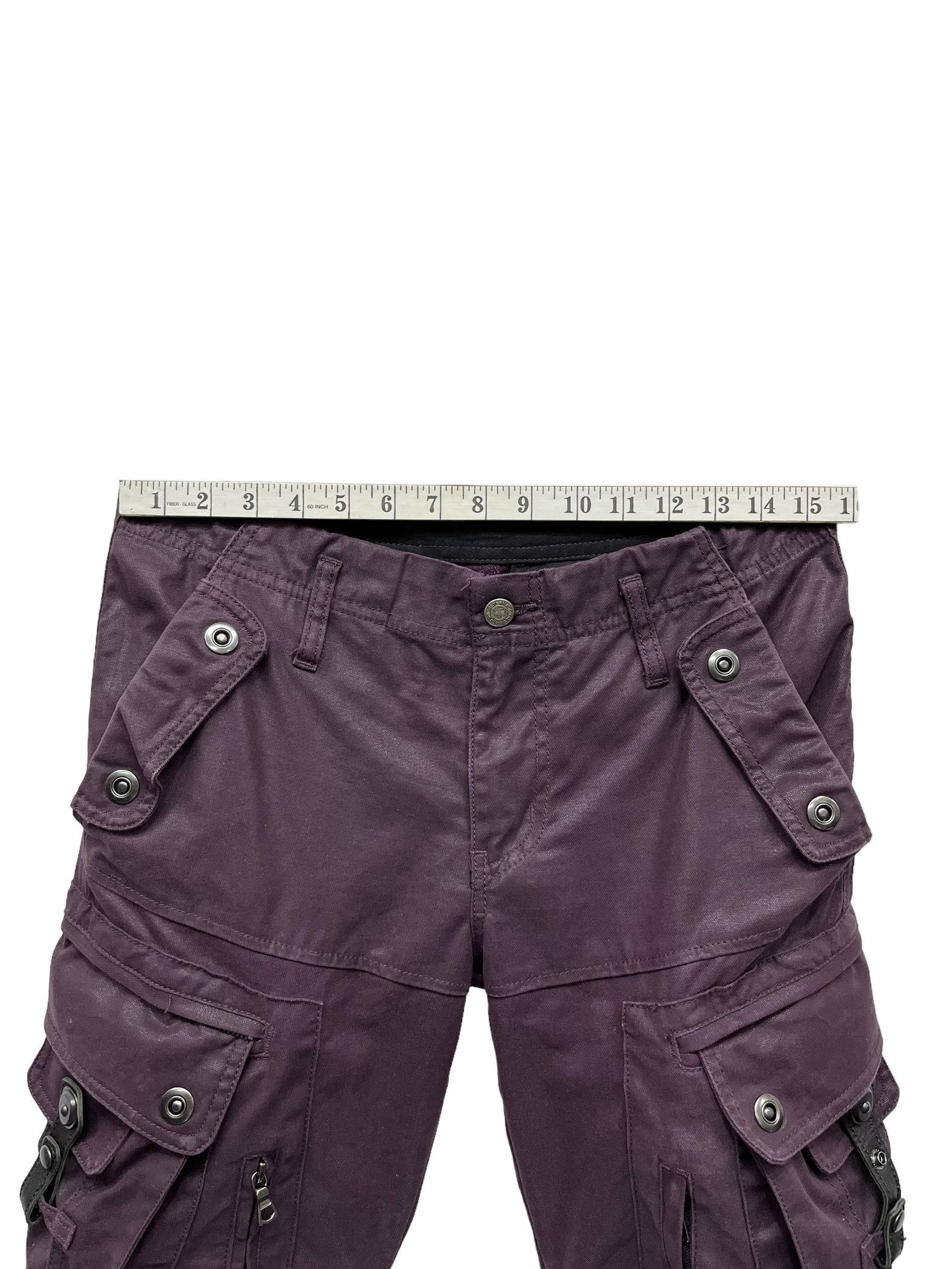 Tornado Mart 🔥90’s TORNADO MART Waxed Cotton Bondage Pocket Cargo Flared Size US 31 - 13 Thumbnail