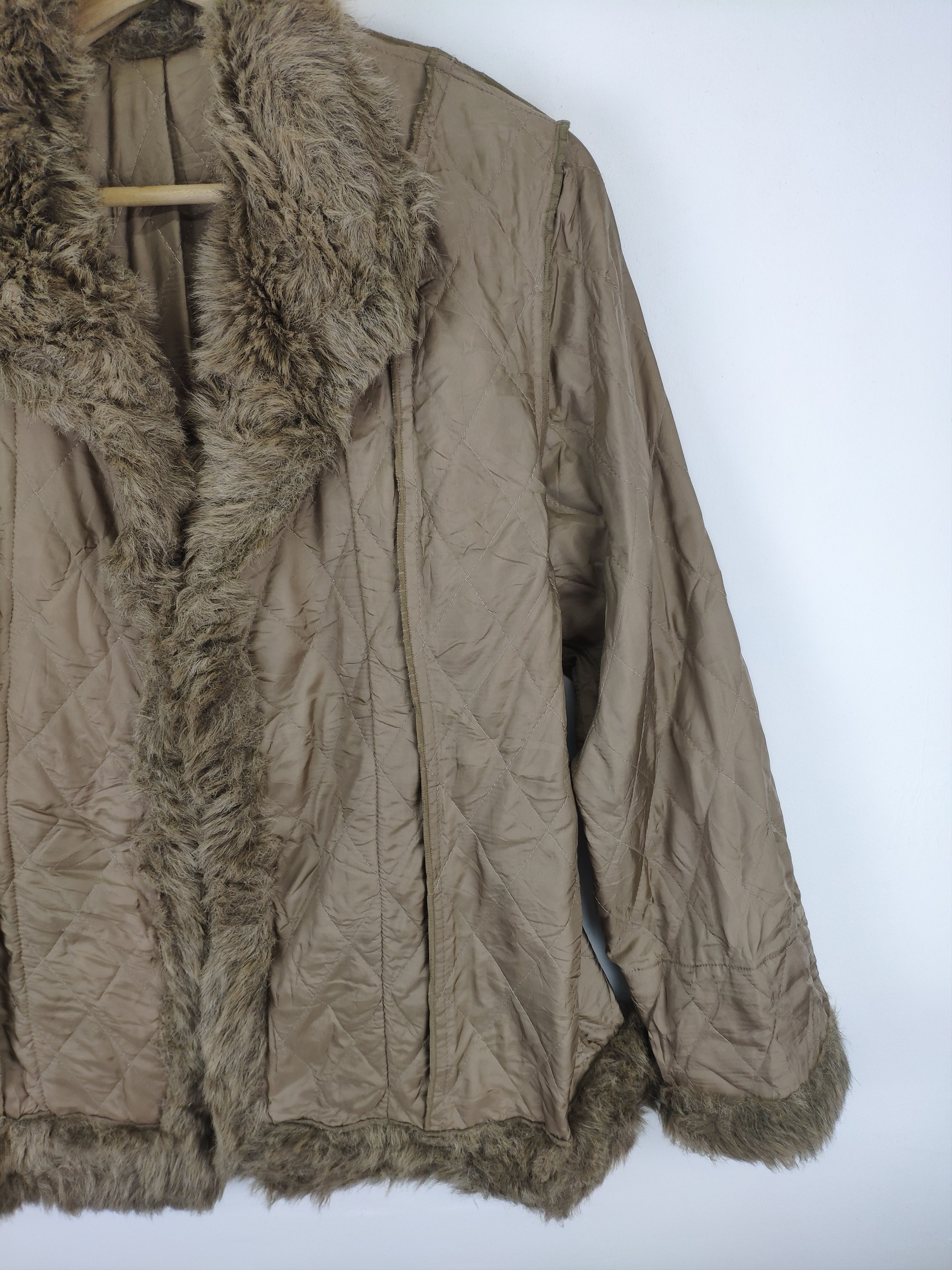 Designer Vintage Inner Jacket Faux Fur Cardigan Size M / US 6-8 / IT 42-44 - 10 Thumbnail