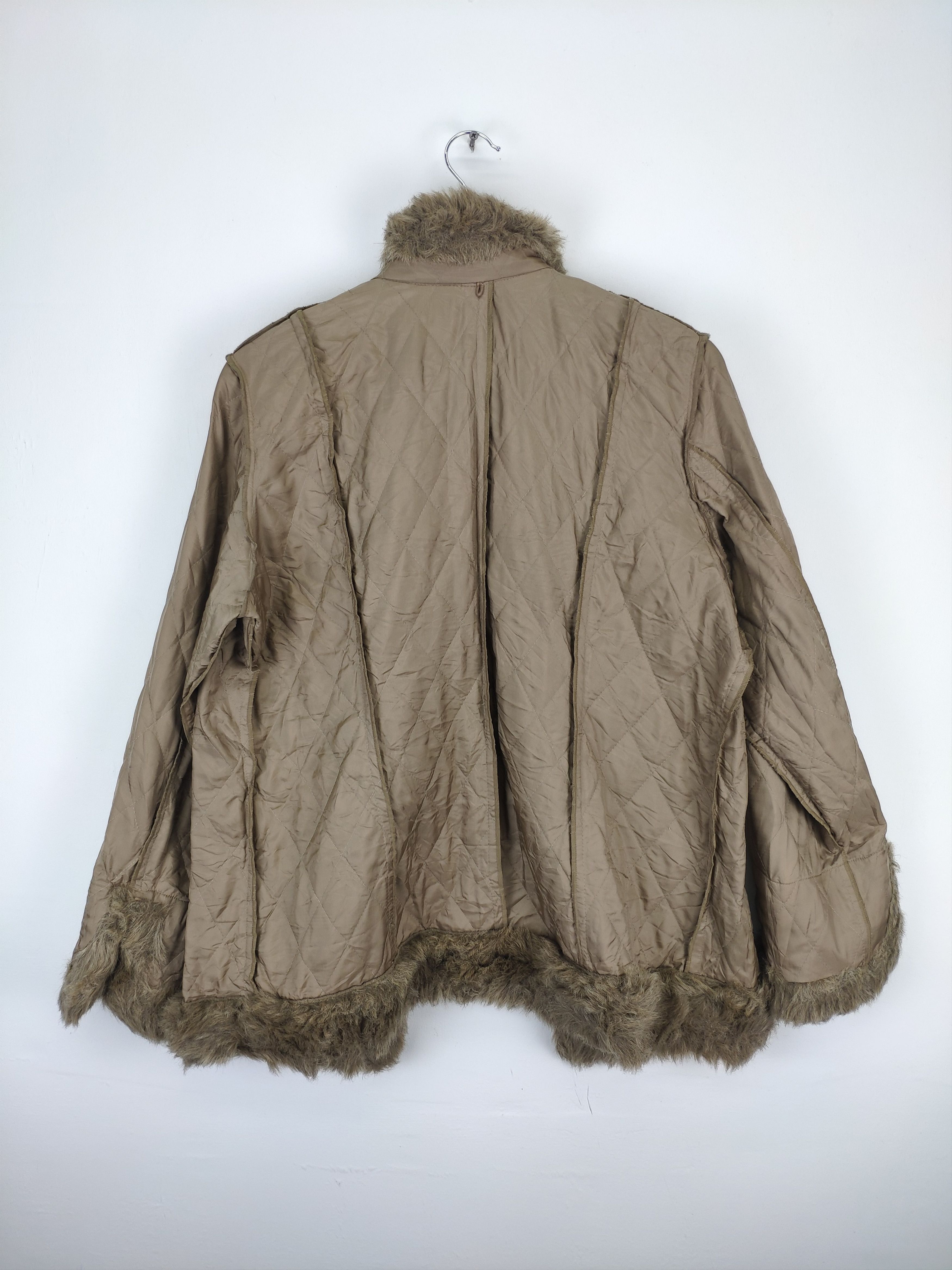 Designer Vintage Inner Jacket Faux Fur Cardigan Size M / US 6-8 / IT 42-44 - 2 Thumbnail