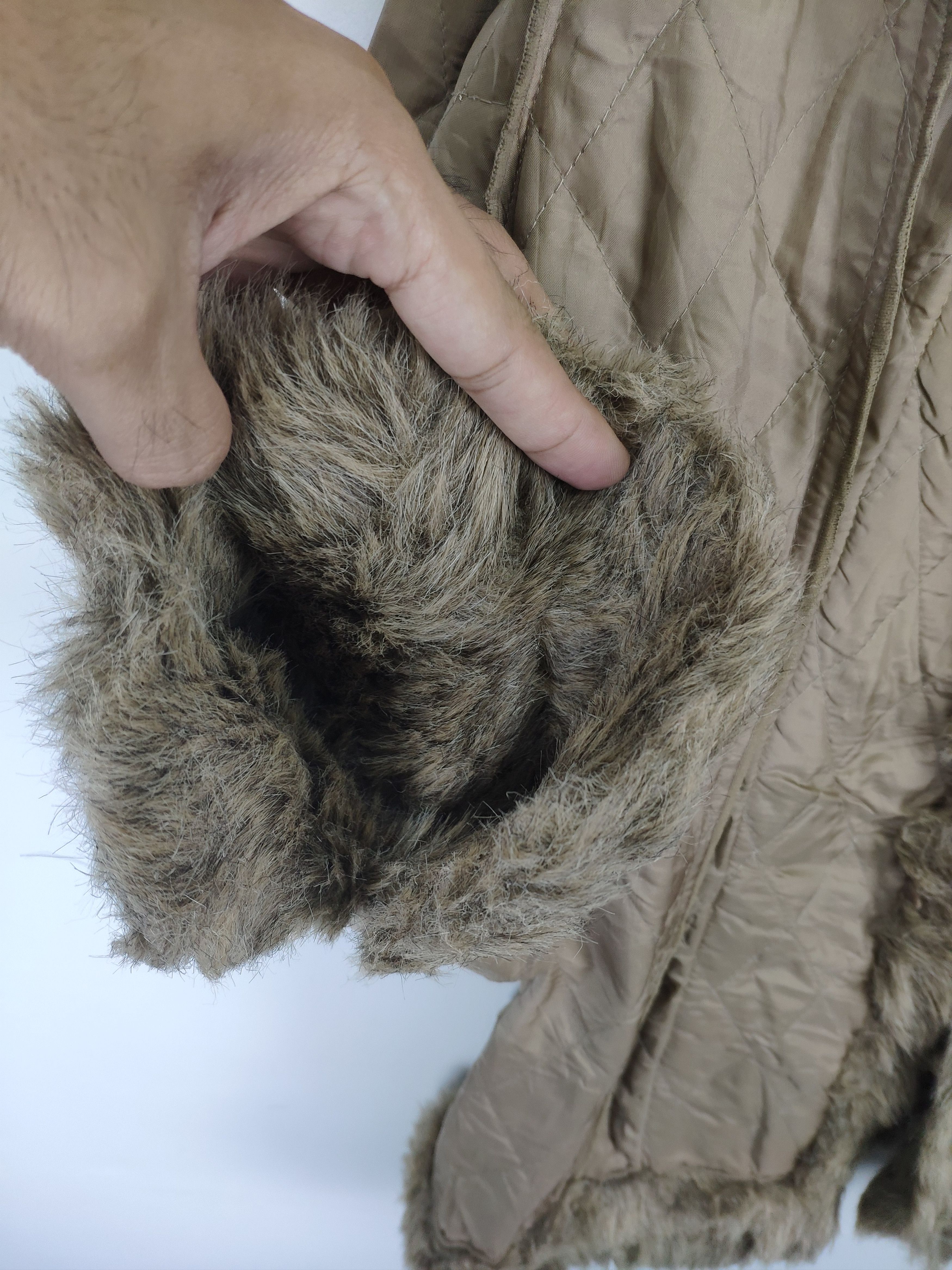 Designer Vintage Inner Jacket Faux Fur Cardigan Size M / US 6-8 / IT 42-44 - 8 Thumbnail