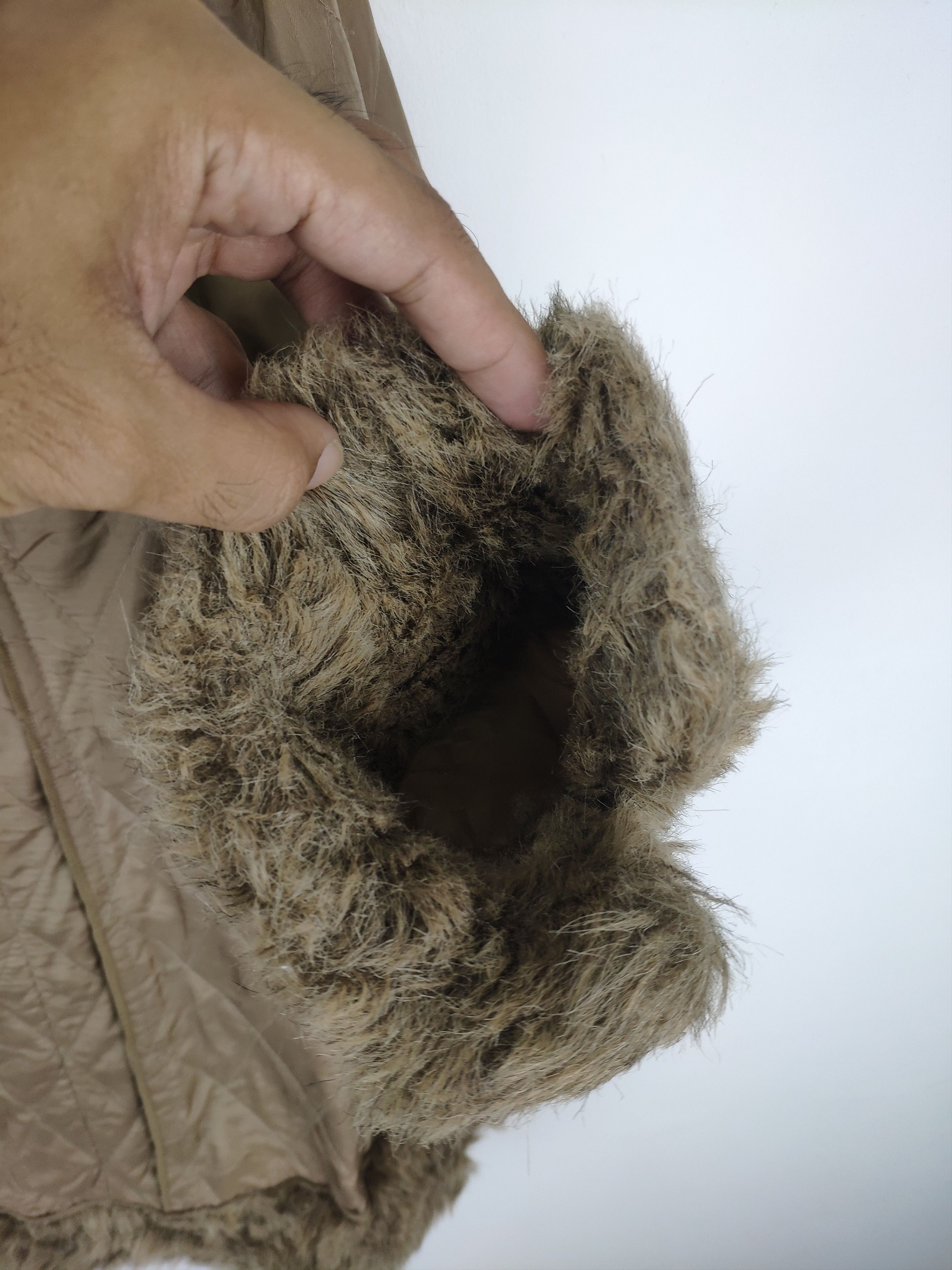 Designer Vintage Inner Jacket Faux Fur Cardigan Size M / US 6-8 / IT 42-44 - 7 Thumbnail