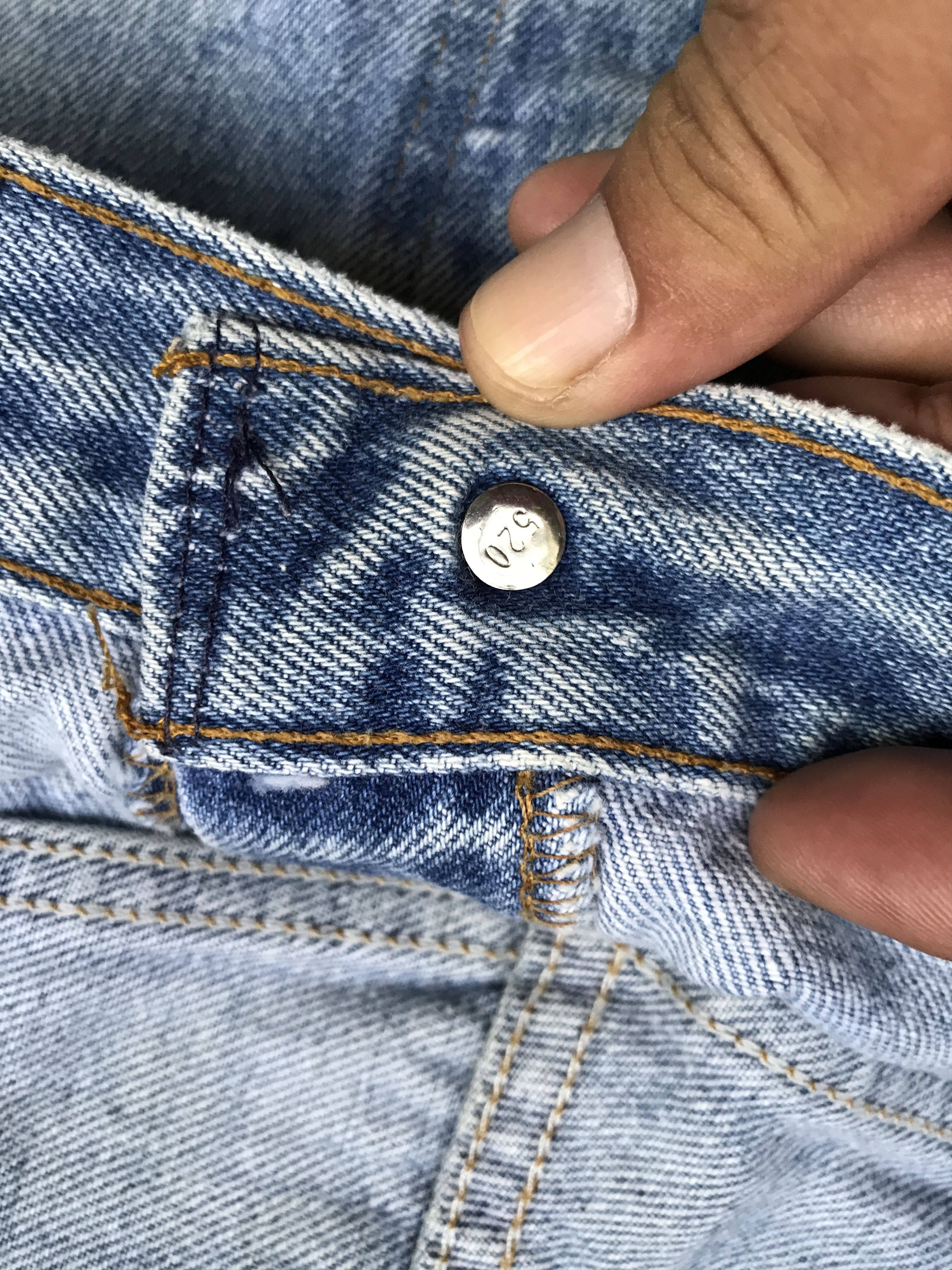 Levi's VLEV44 - Vintage 90s Levis 501xx Light Wash Jeans Size US 34 / EU 50 - 7 Thumbnail