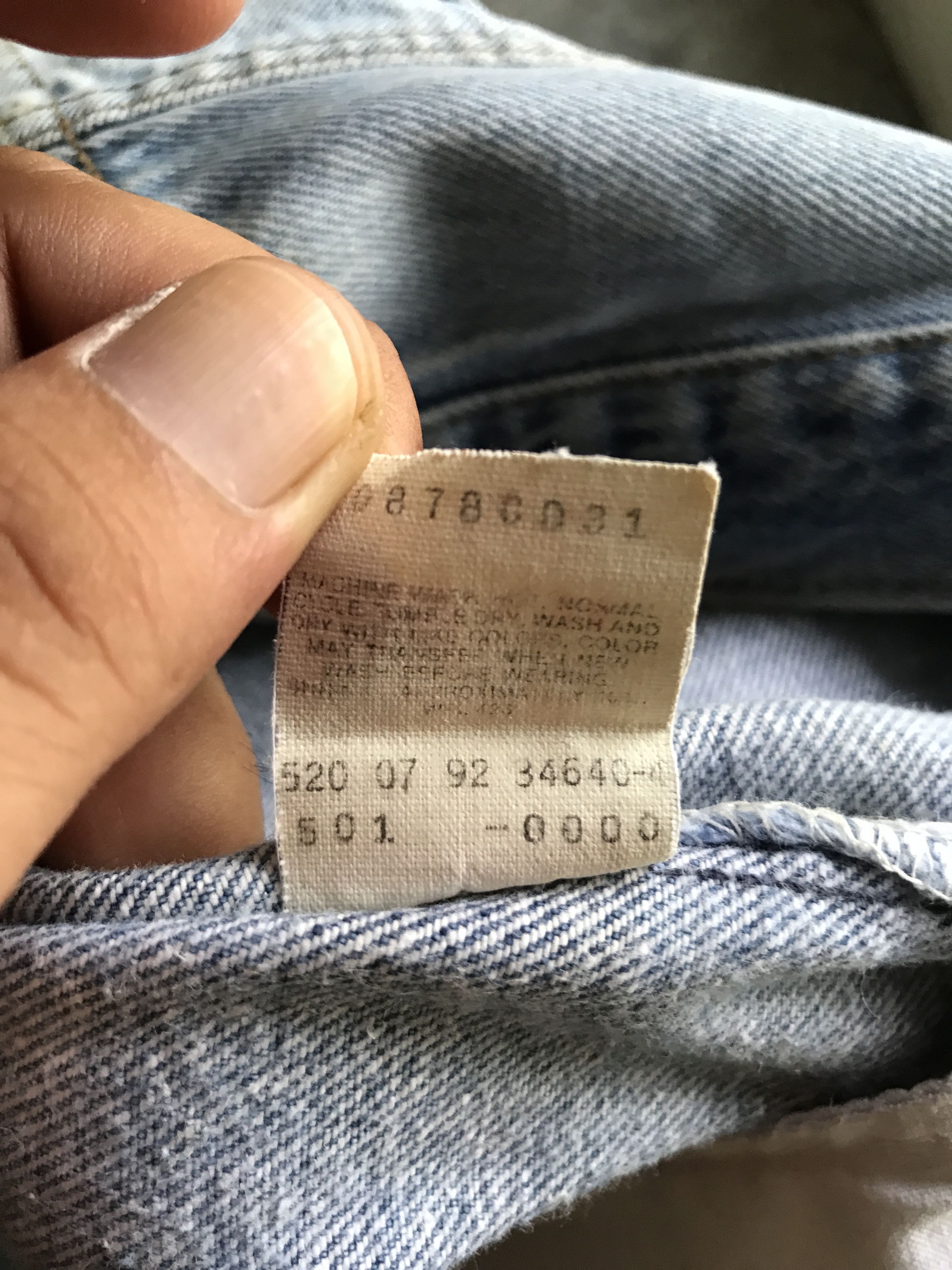 Levi's VLEV44 - Vintage 90s Levis 501xx Light Wash Jeans Size US 34 / EU 50 - 16 Thumbnail
