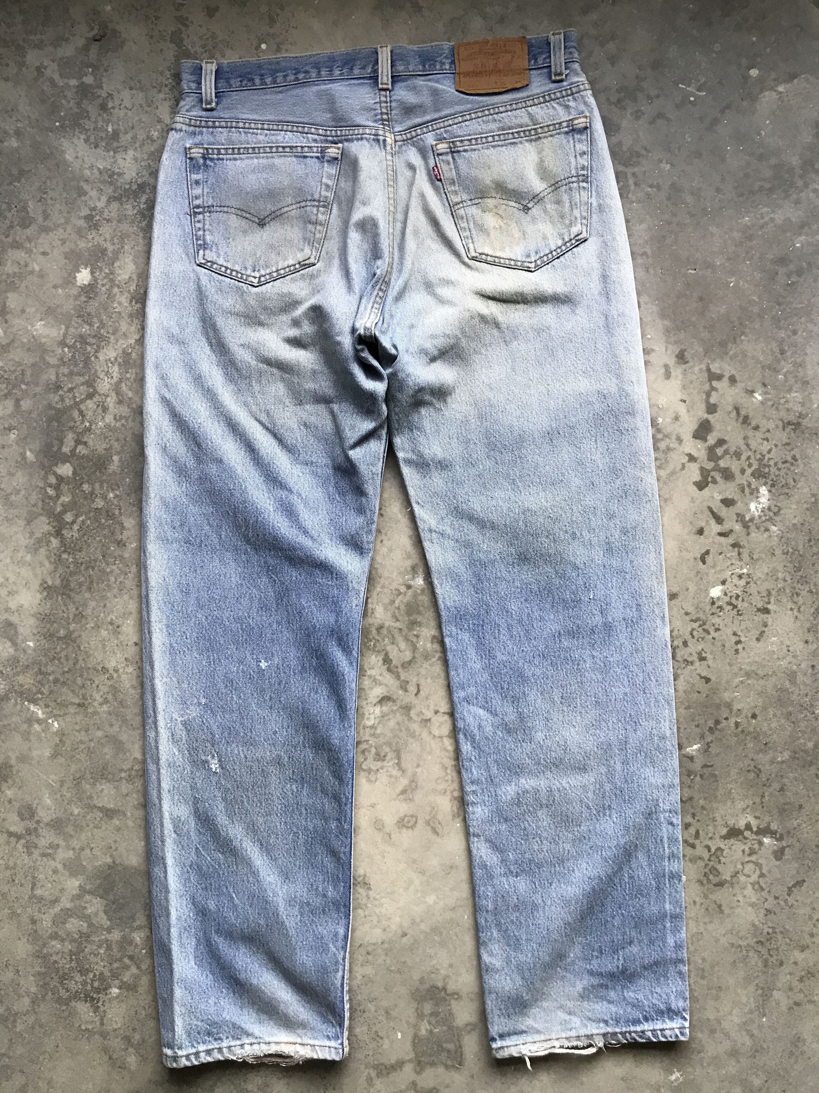 Levi's VLEV44 - Vintage 90s Levis 501xx Light Wash Jeans Size US 34 / EU 50 - 2 Thumbnail