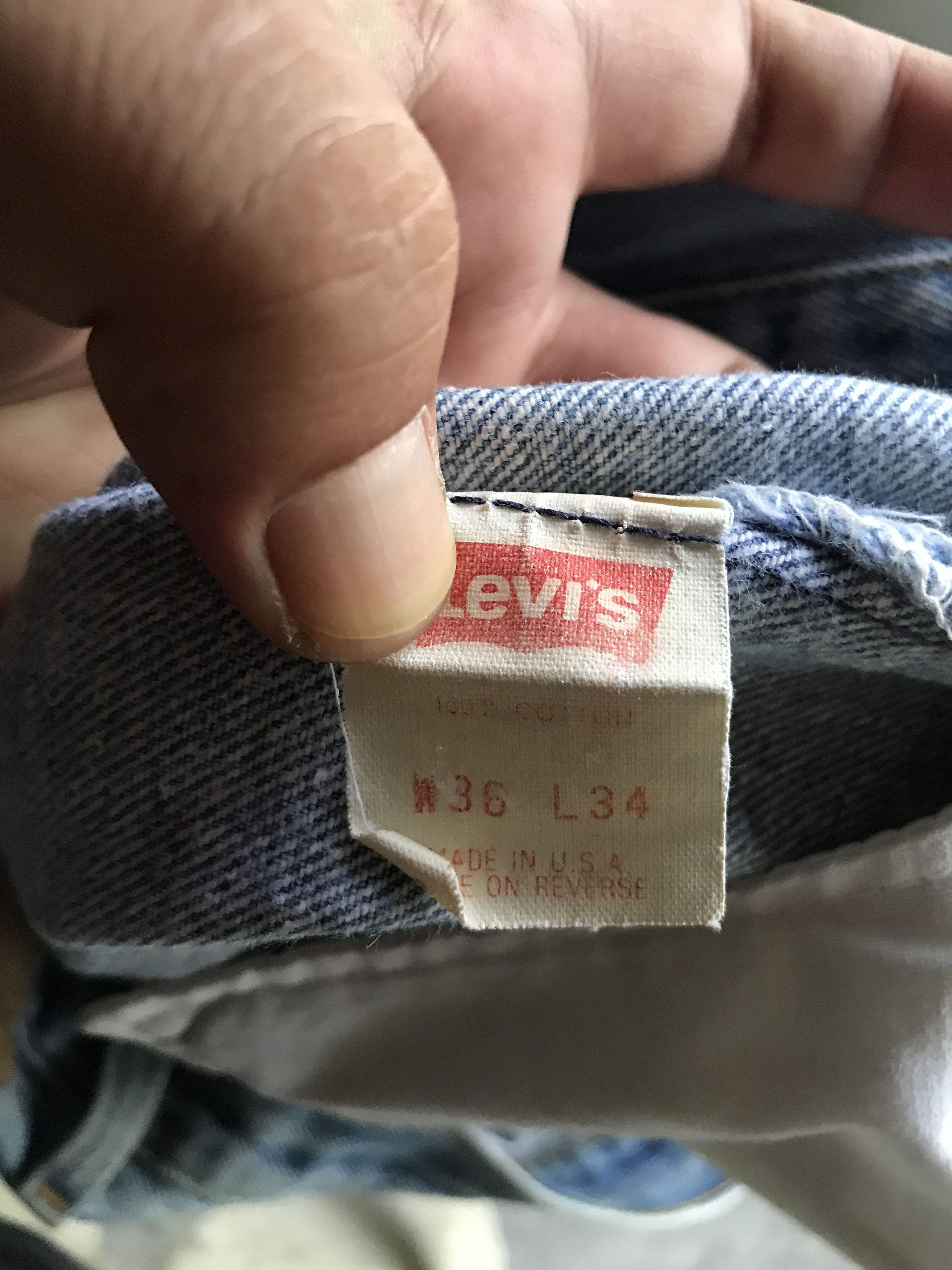 Levi's VLEV44 - Vintage 90s Levis 501xx Light Wash Jeans Size US 34 / EU 50 - 17 Thumbnail