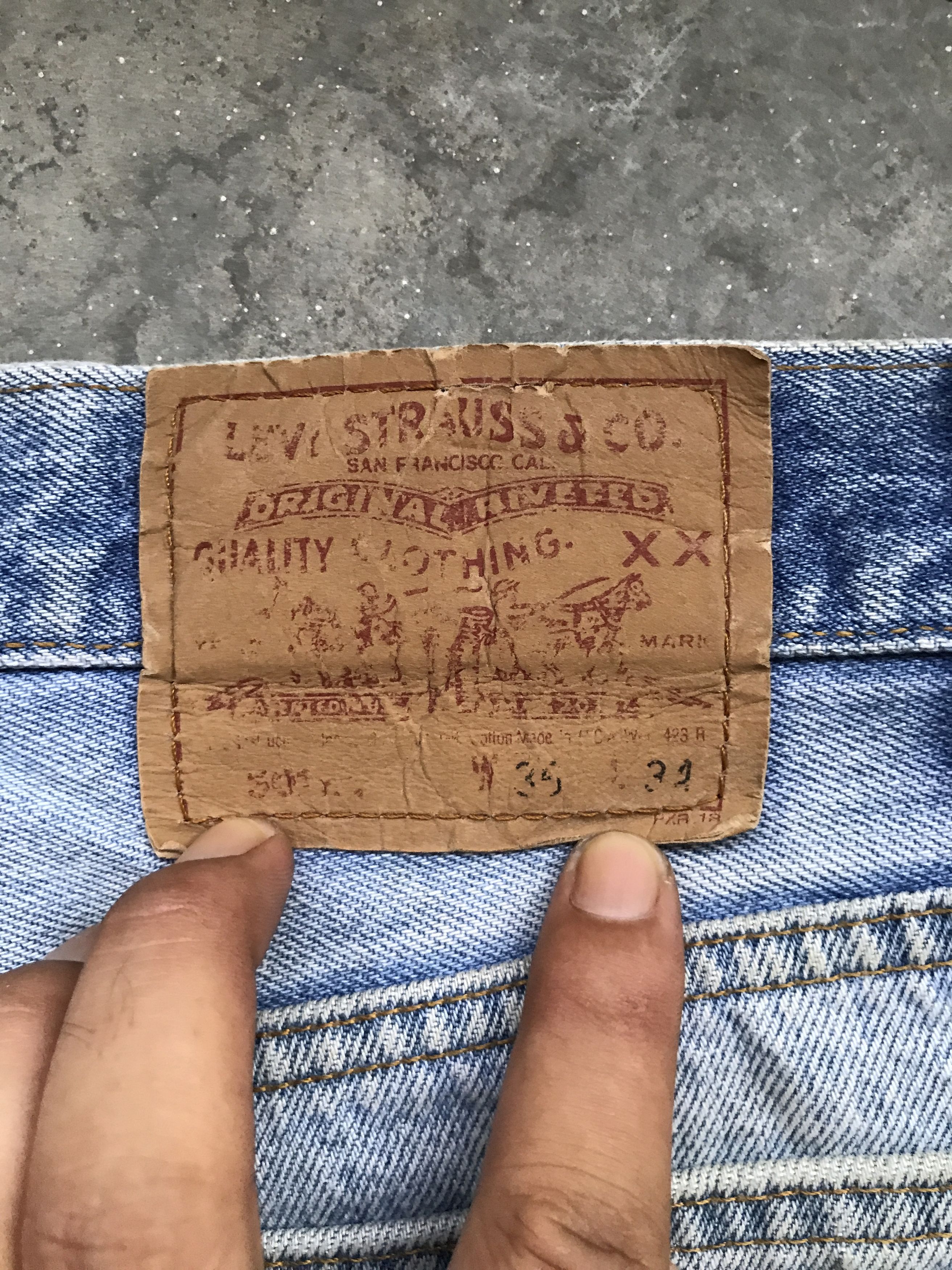 Levi's VLEV44 - Vintage 90s Levis 501xx Light Wash Jeans Size US 34 / EU 50 - 15 Thumbnail