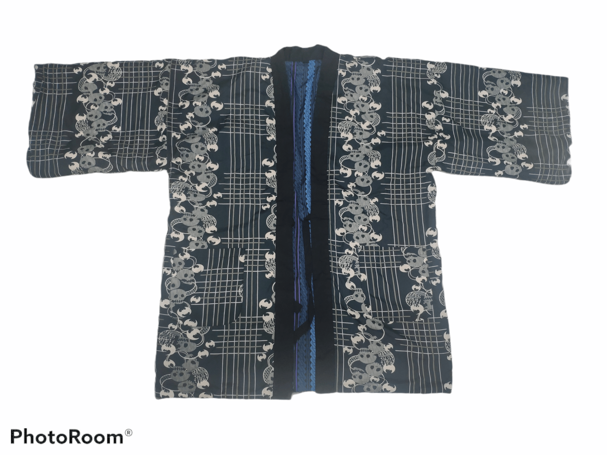 Japanese Brand × Vintage Kimono Skull Japanese Reversible Size US L / EU 52-54 / 3 - 1 Thumbnail