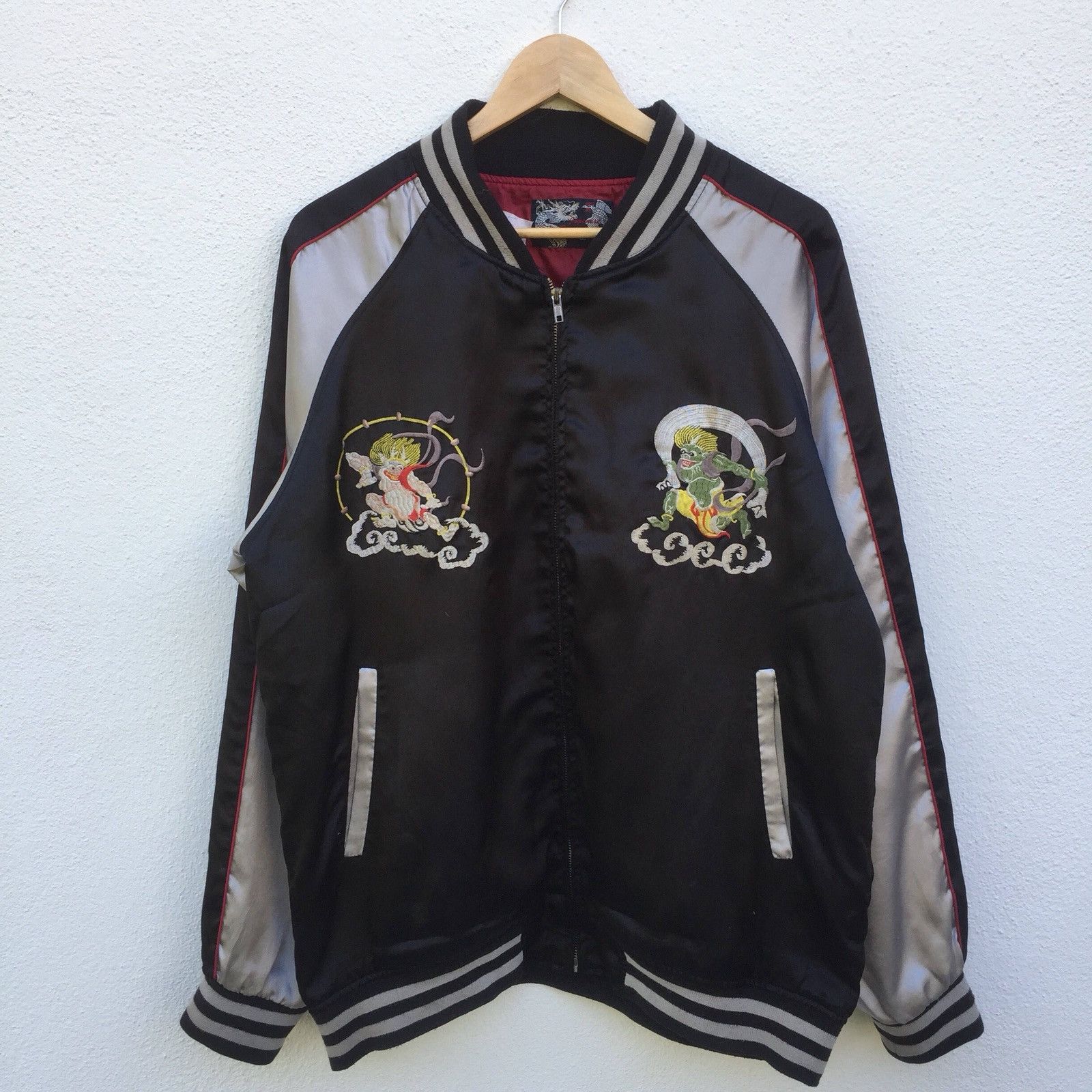 Japanese Brand Vintage Sukajan Japan Yokusuka Souvenir Jacket Size US XL / EU 56 / 4 - 2 Thumbnail