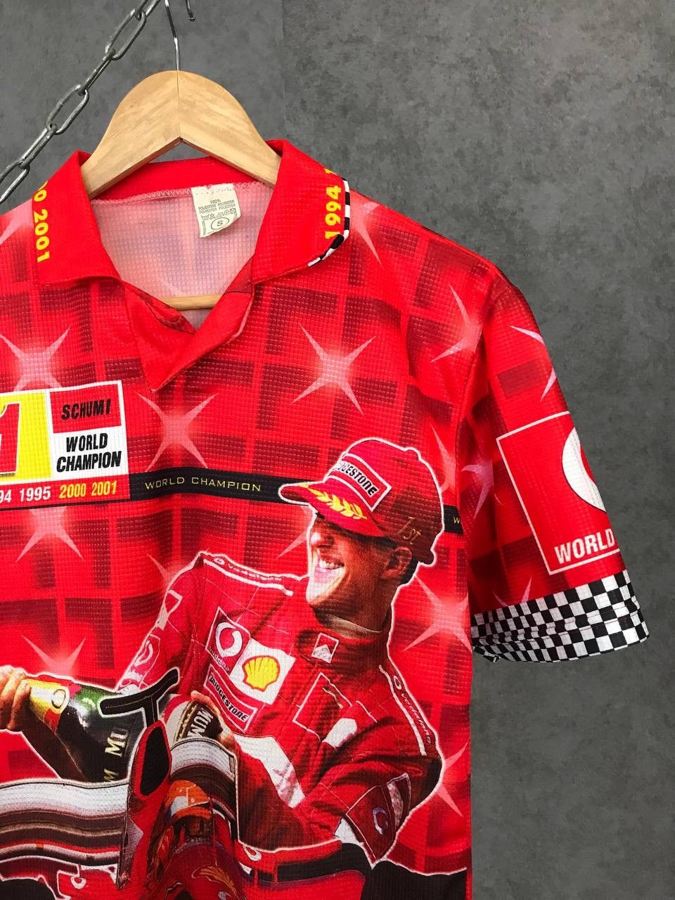 Formula 1 Michael Schumacher vintage formula Uno racing overprinted Size US S / EU 44-46 / 1 - 3 Thumbnail
