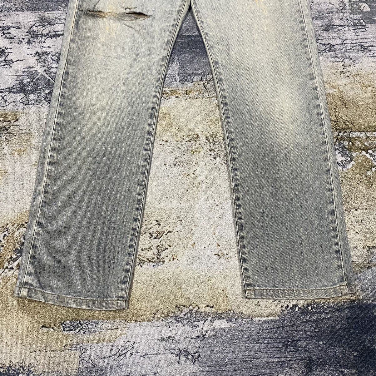 Japanese Brand Vintage Japan Edwin Faded Black Distressed Denim Jeans Size US 30 / EU 46 - 4 Thumbnail