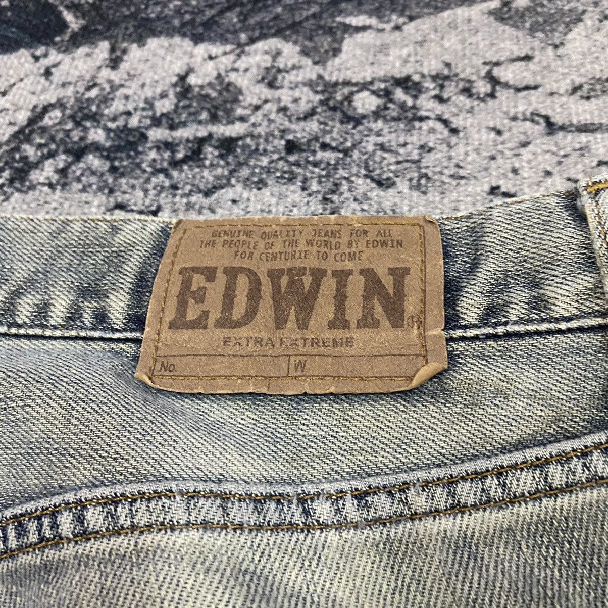 Japanese Brand Vintage Japan Edwin Faded Black Distressed Denim Jeans Size US 30 / EU 46 - 14 Thumbnail