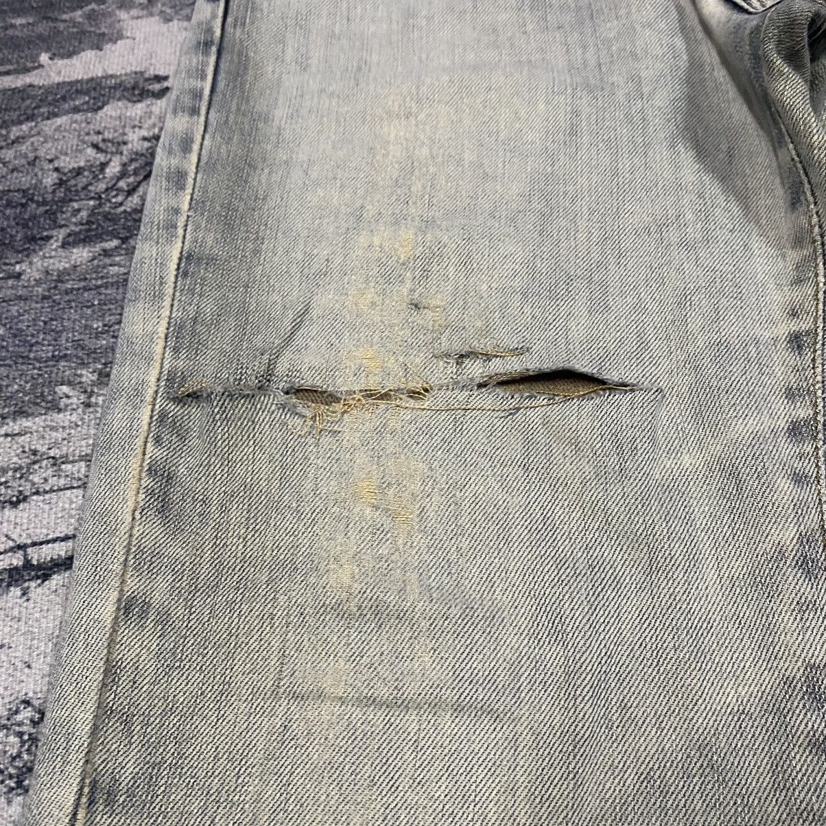 Japanese Brand Vintage Japan Edwin Faded Black Distressed Denim Jeans Size US 30 / EU 46 - 5 Thumbnail