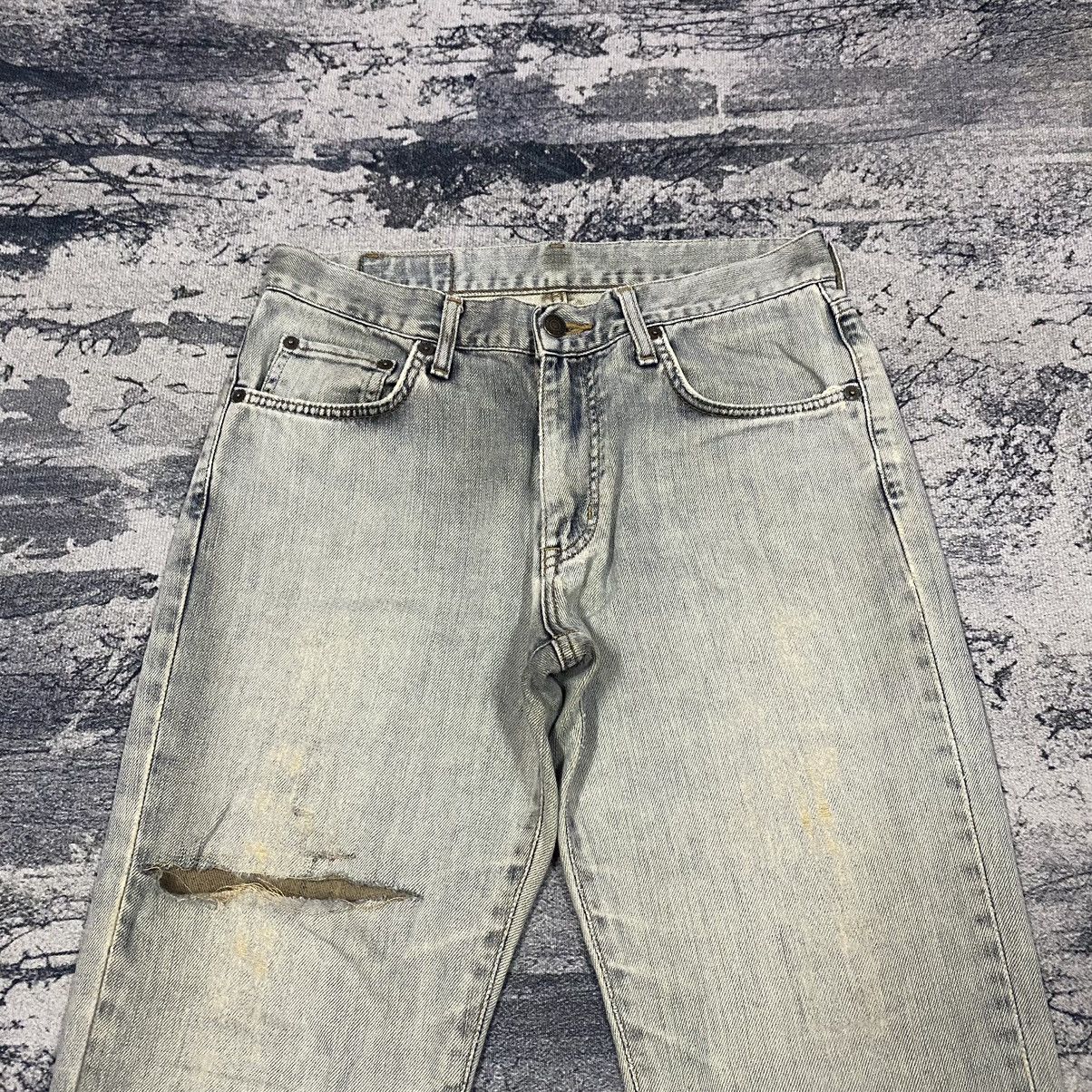 Japanese Brand Vintage Japan Edwin Faded Black Distressed Denim Jeans Size US 30 / EU 46 - 3 Thumbnail