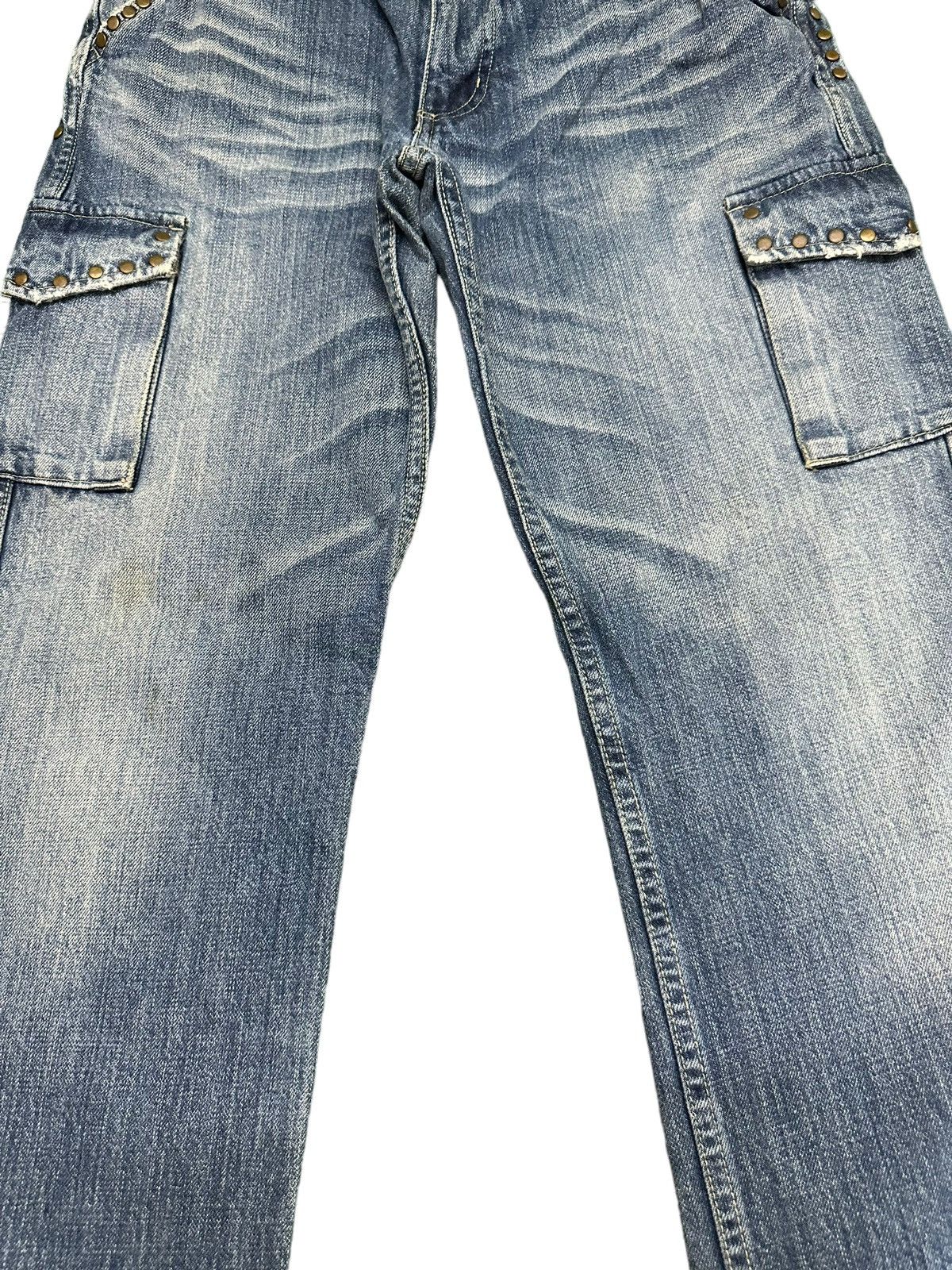 Other Trim Co Spike Punk Cargo Denim Pants Hysterics Style Size US 31 - 8 Thumbnail