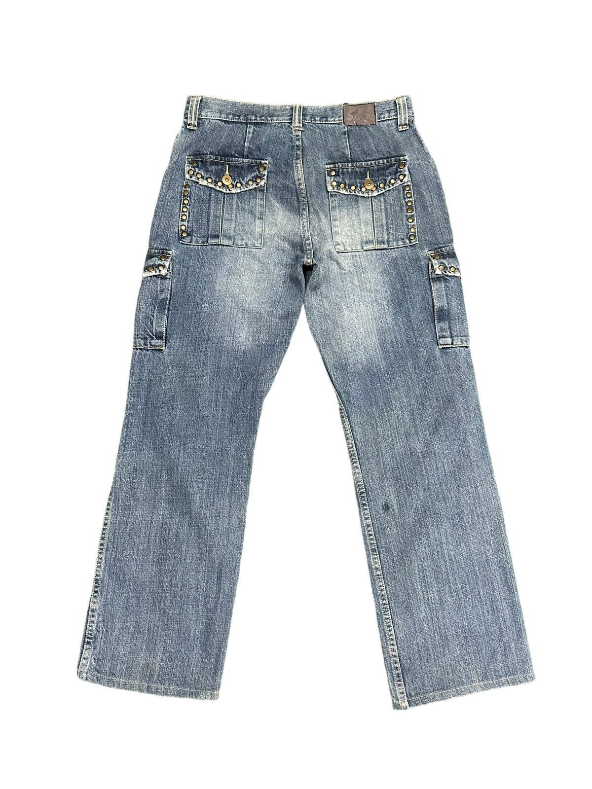 Other Trim Co Spike Punk Cargo Denim Pants Hysterics Style Size US 31 - 9 Thumbnail