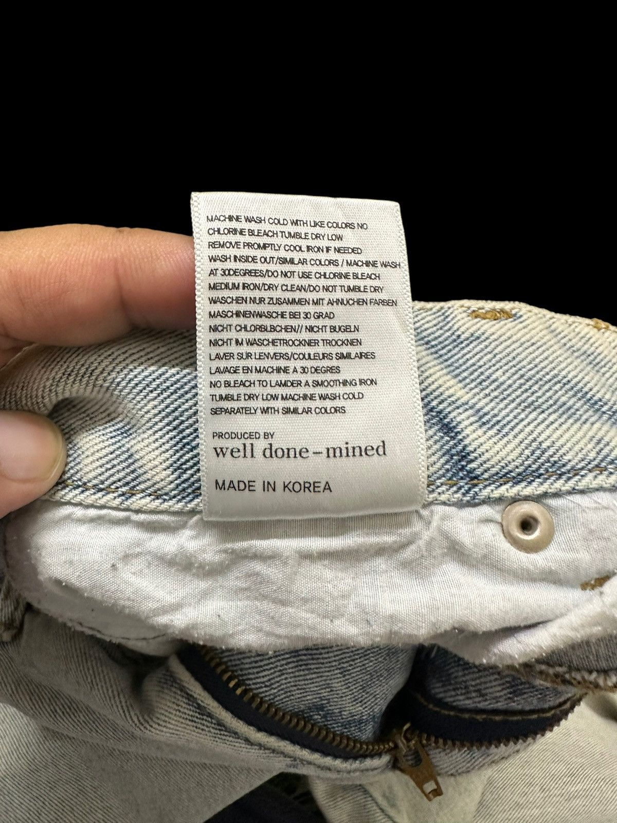 WE11DONE We11done X Mined Rusty Wash Denim Pants Size US 30 / EU 46 - 13 Thumbnail