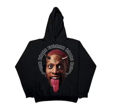 Vlone Hoodie Rodman Devil Black M