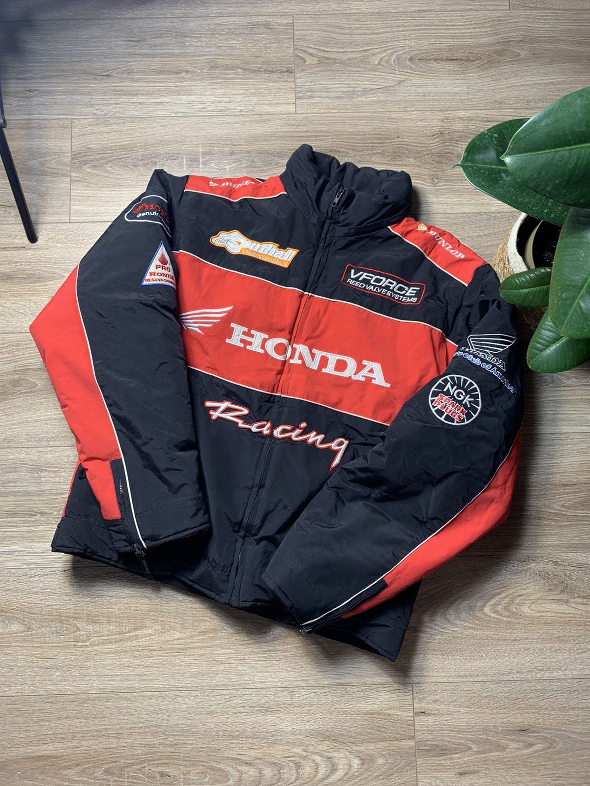 Honda × NASCAR Vintage Honda Racing Team Moto Jacket Size US XXL / EU 58 / 5 - 1 Thumbnail