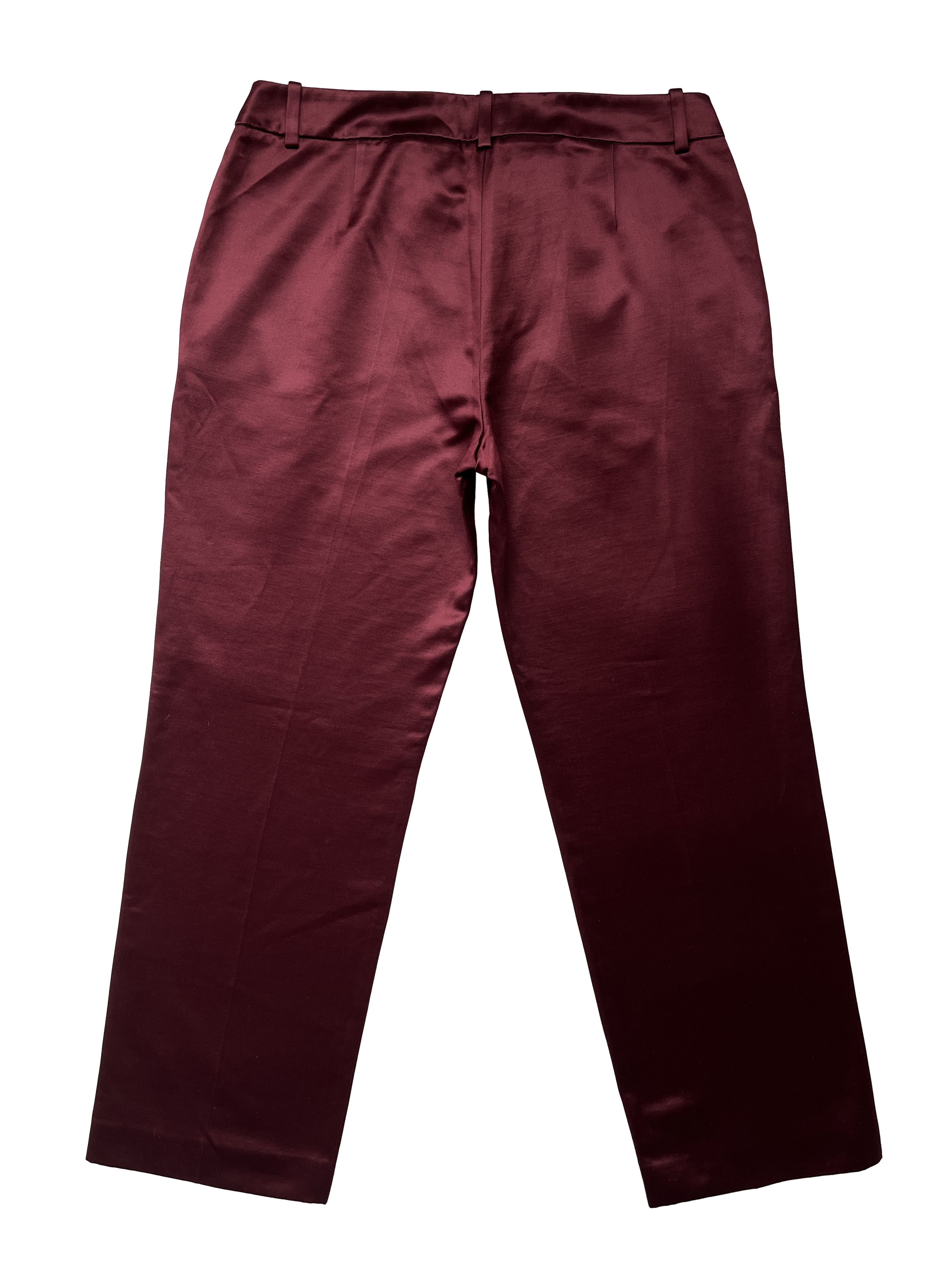 Dior ⚡️QUICK SALE⚡️2008 Dior John Galliano Burgundy Satin Pants Size 30" / US 8 / IT 44 - 2 Thumbnail