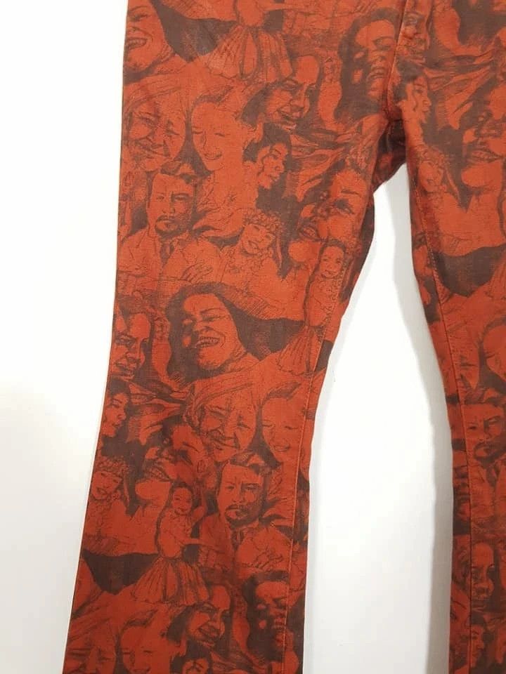 Japanese Brand JAPAN MASH MANIA FAMILY POTRAIT ALL PRINT BOOTCUT PANTS Size US 28 / EU 44 - 10 Thumbnail