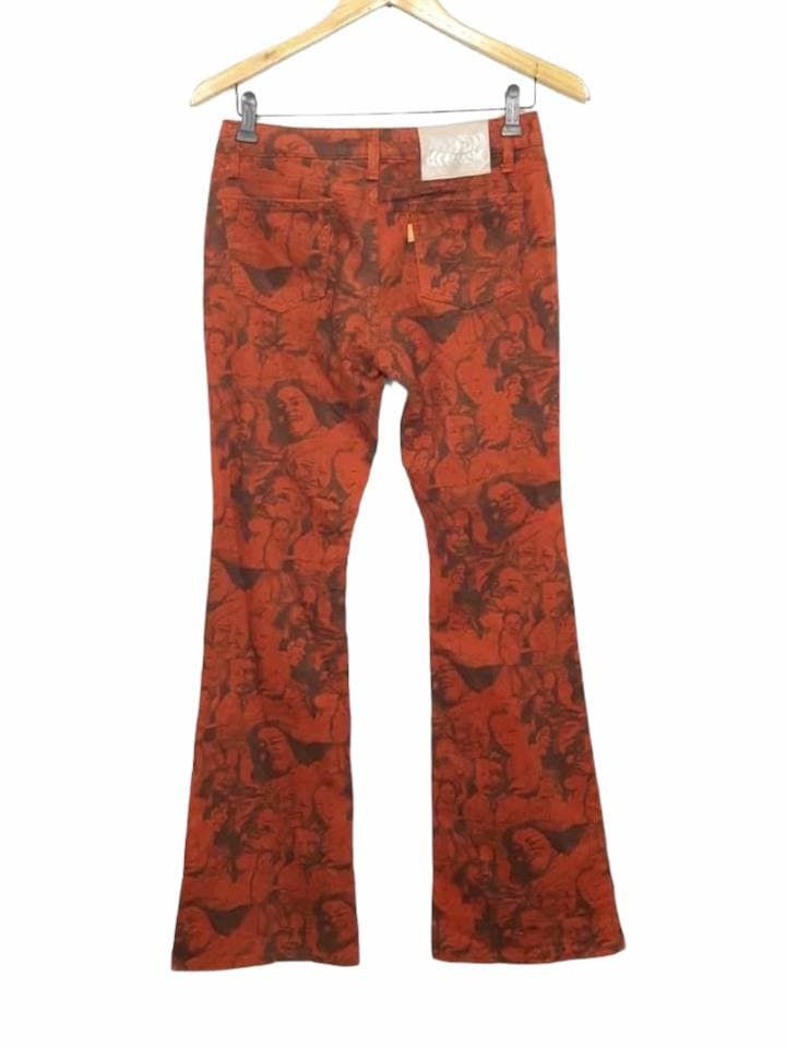 Japanese Brand JAPAN MASH MANIA FAMILY POTRAIT ALL PRINT BOOTCUT PANTS Size US 28 / EU 44 - 2 Thumbnail