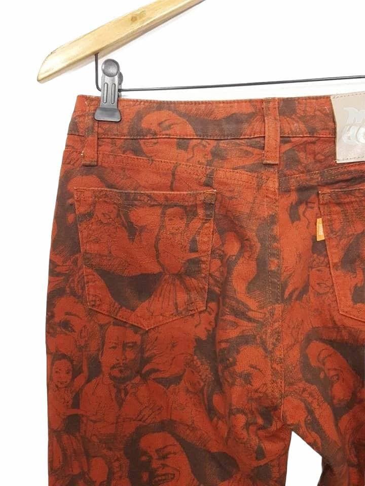 Japanese Brand JAPAN MASH MANIA FAMILY POTRAIT ALL PRINT BOOTCUT PANTS Size US 28 / EU 44 - 6 Thumbnail