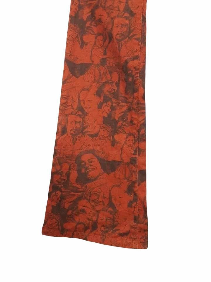 Japanese Brand JAPAN MASH MANIA FAMILY POTRAIT ALL PRINT BOOTCUT PANTS Size US 28 / EU 44 - 13 Thumbnail