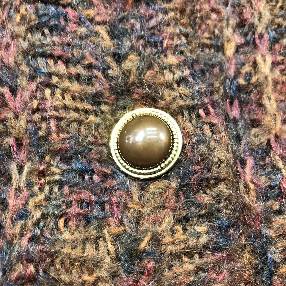 Aran Isles Knitwear Vintage Knit Mohair Cardigan Button up by Allen a pieo Size L / US 10 / IT 46 - 9 Thumbnail