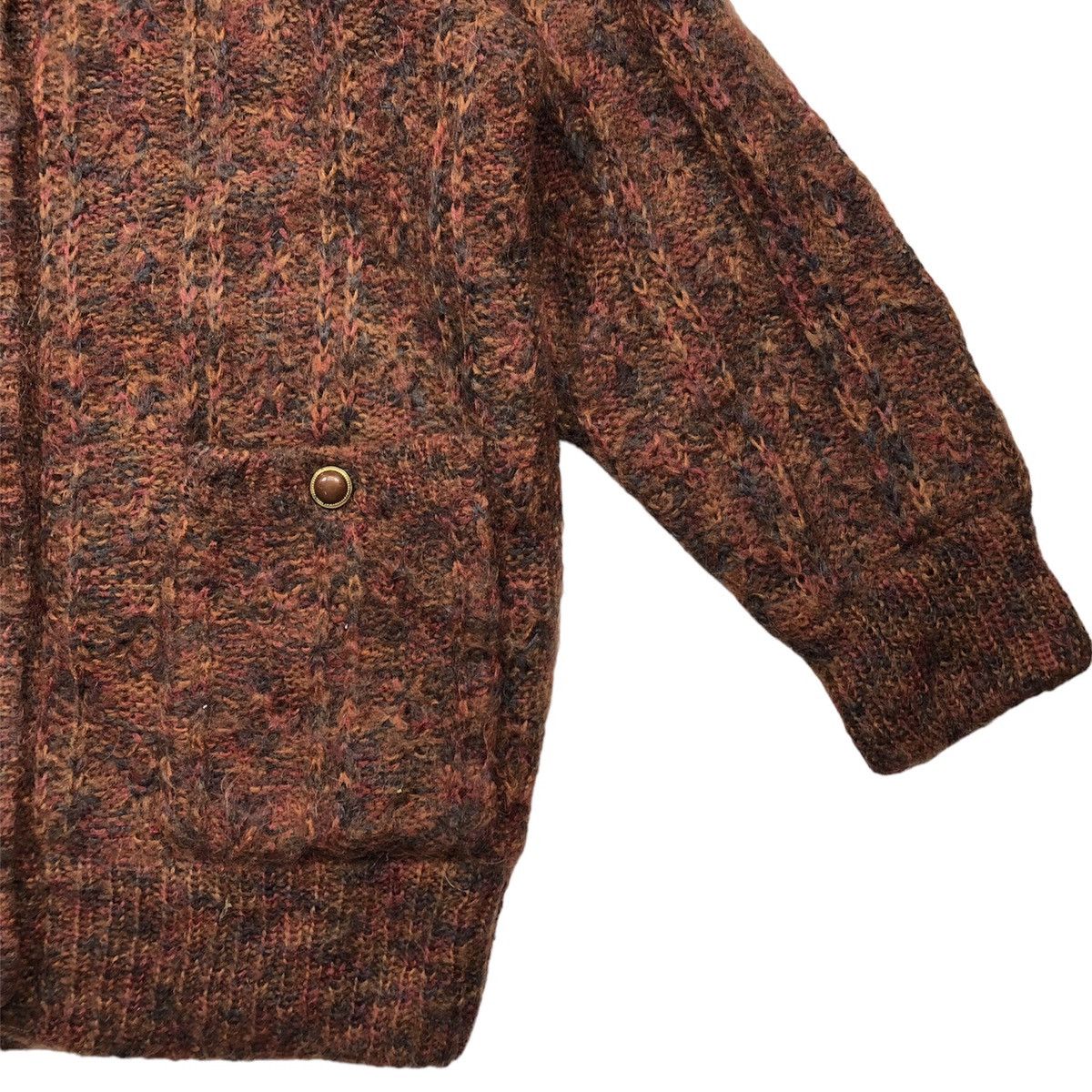 Aran Isles Knitwear Vintage Knit Mohair Cardigan Button up by Allen a pieo Size L / US 10 / IT 46 - 3 Thumbnail