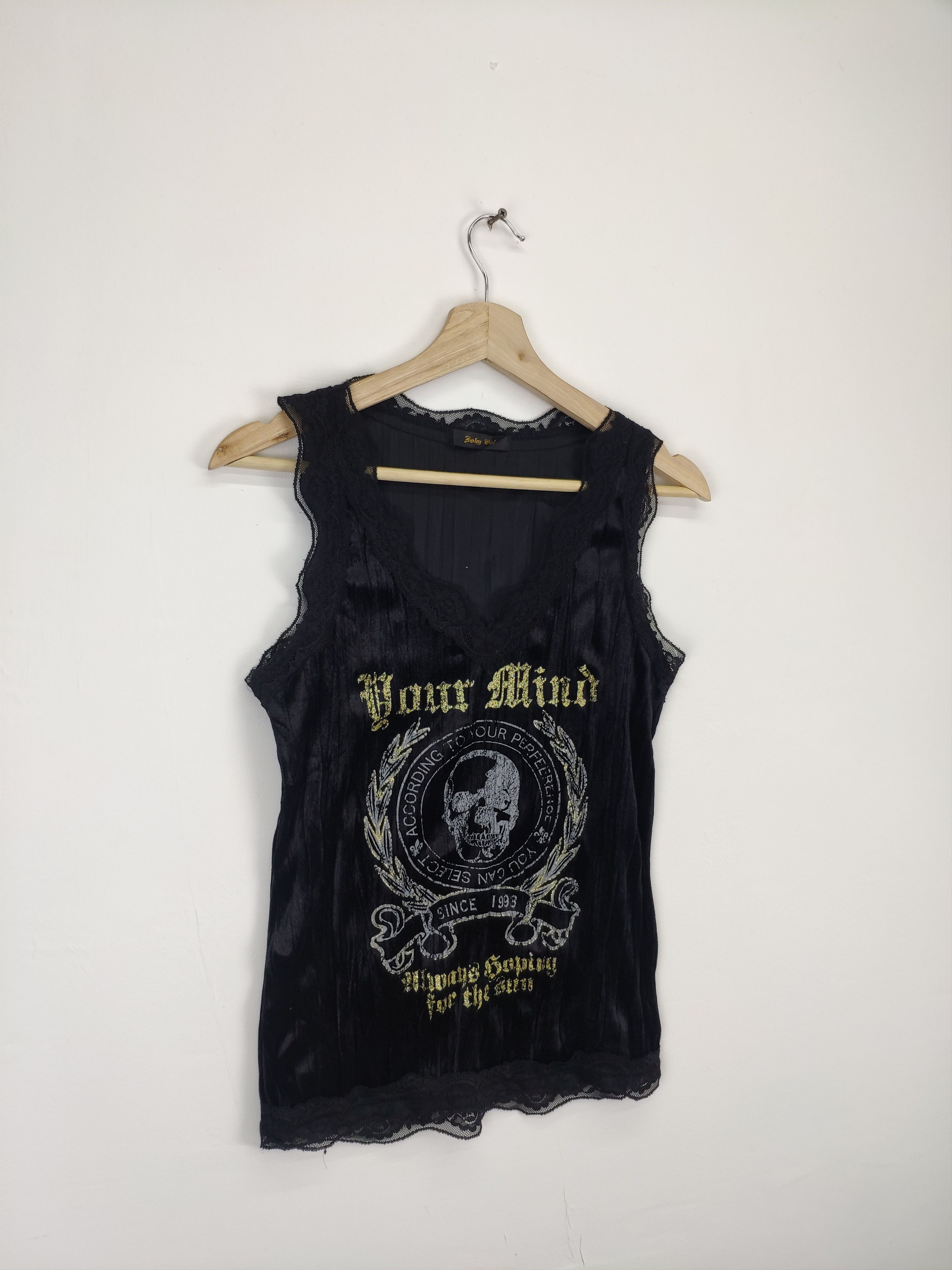 Japanese Brand × Seditionaries Vintage Tank Top Skull Ladies Harajuku Fashion Size XXS / US 00 / IT 34 - 3 Thumbnail
