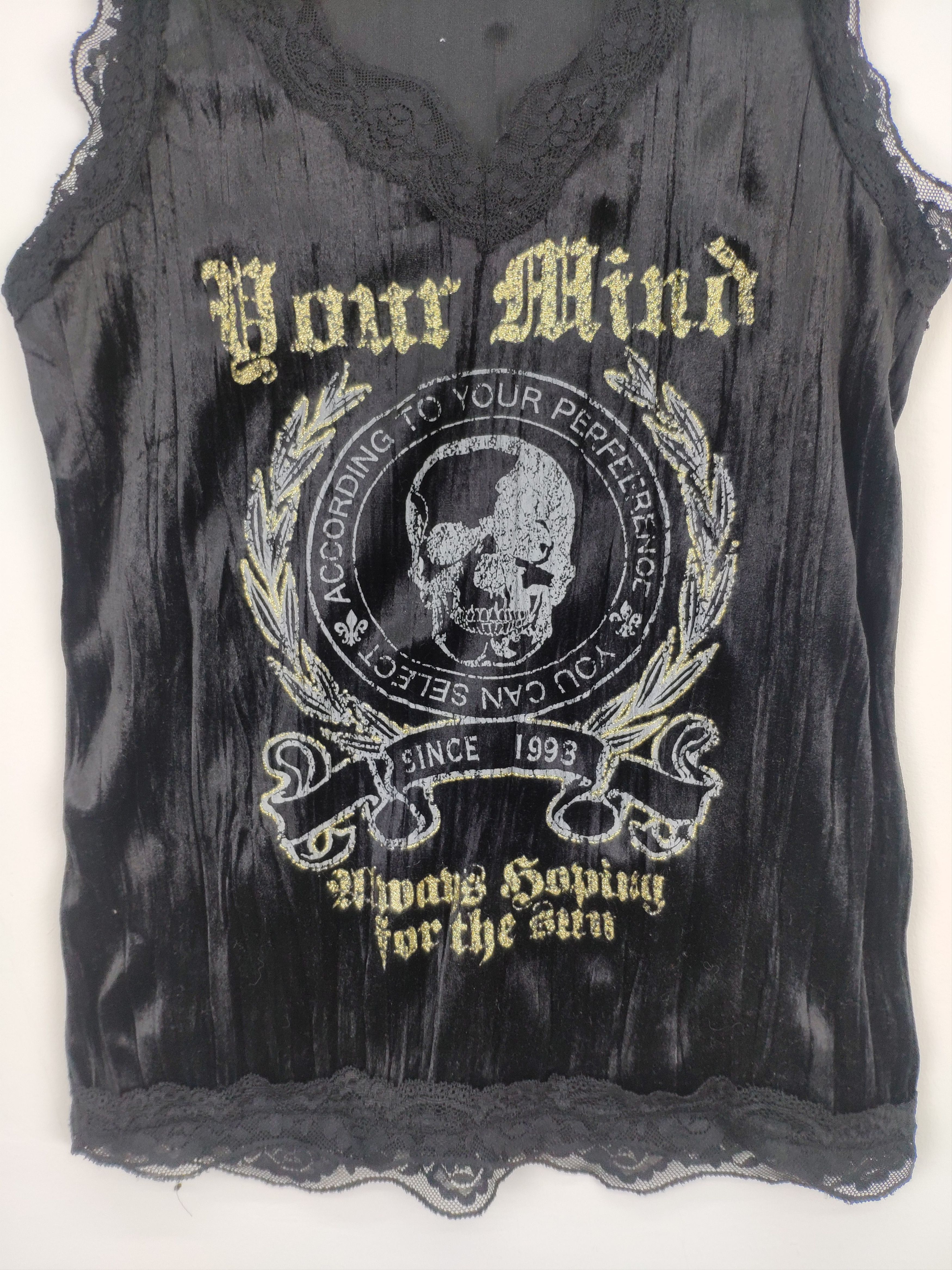 Japanese Brand × Seditionaries Vintage Tank Top Skull Ladies Harajuku Fashion Size XXS / US 00 / IT 34 - 4 Thumbnail
