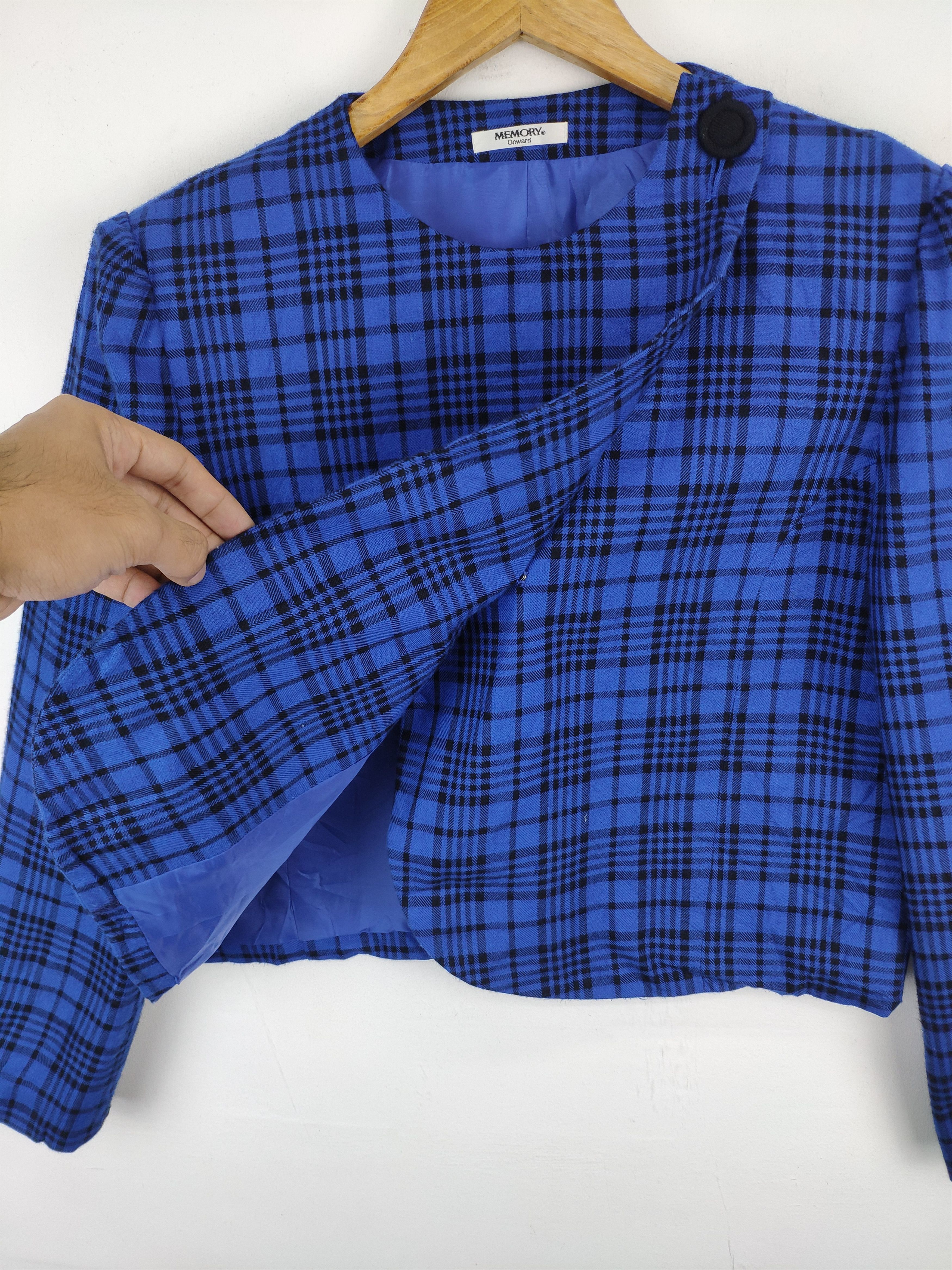 Designer × Japanese Brand Vintage Cropped Tweed Cardigan Issey Miyake Style by Memory Size S / US 4 / IT 40 - 8 Thumbnail